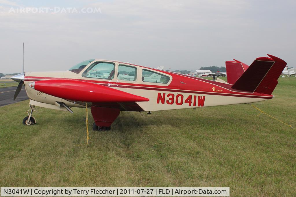N3041W, 1968 Beech V35A Bonanza C/N D-8824, At Fond Du Lac WI - during 2011 Oshkosh week