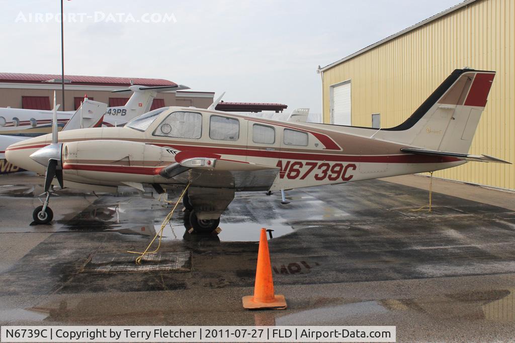 N6739C, 1980 Beech 58P Baron C/N TJ-262, At Fond Du Lac WI - during 2011 Oshkosh week