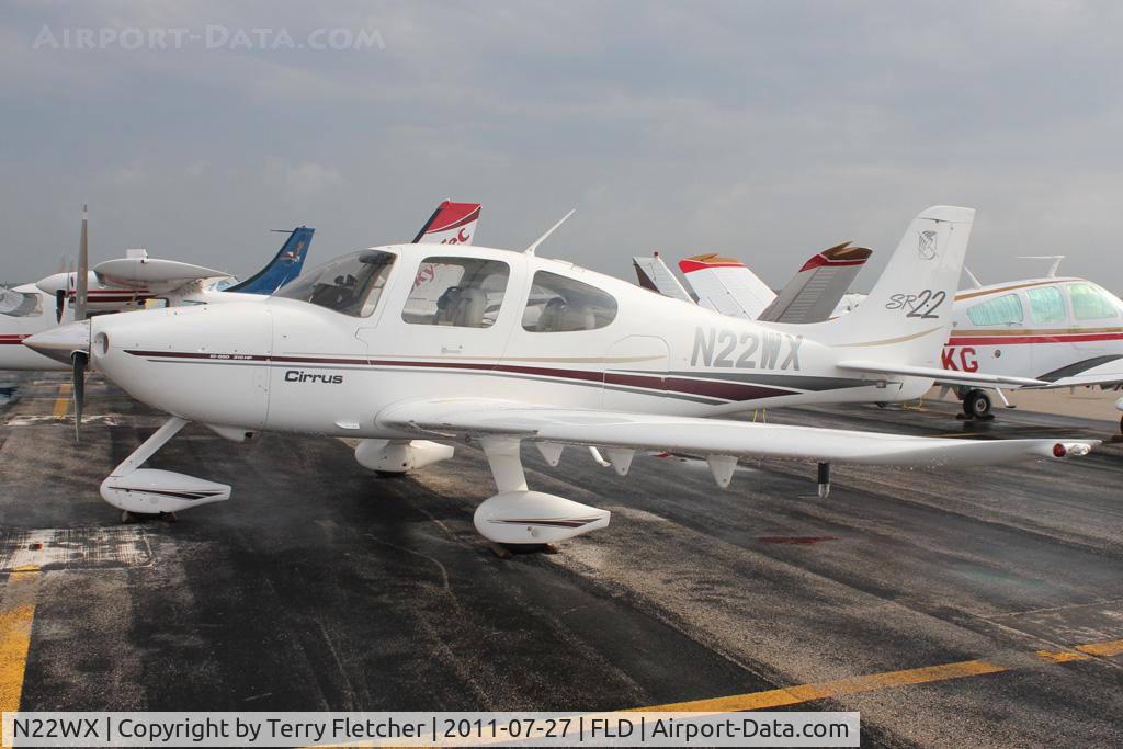 N22WX, 2002 Cirrus SR22 C/N 0281, At Fond Du Lac WI - during 2011 Oshkosh week