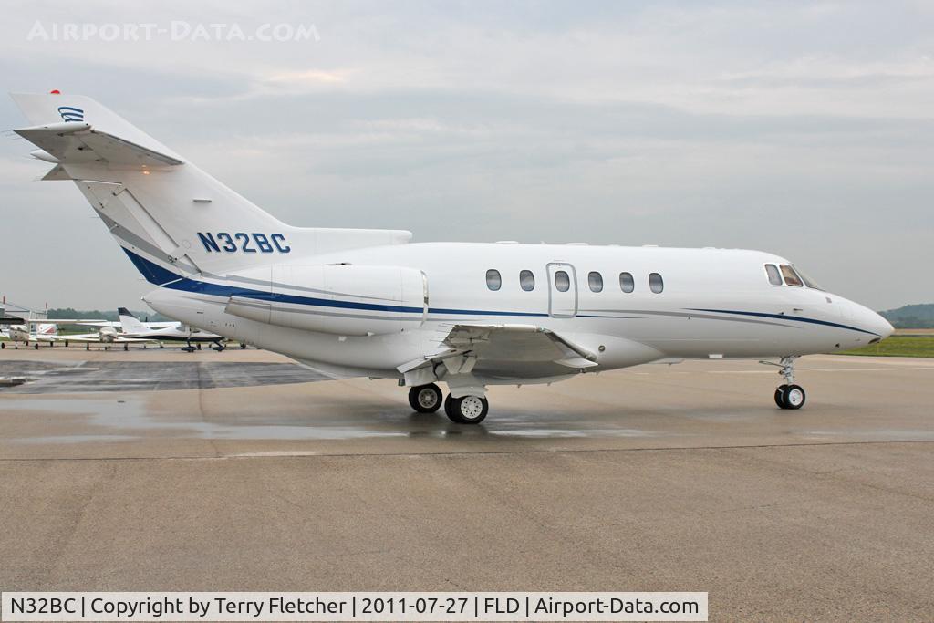 N32BC, 1996 Raytheon Hawker 800XP C/N 258321, At Fond Du Lac WI - during 2011 Oshkosh week