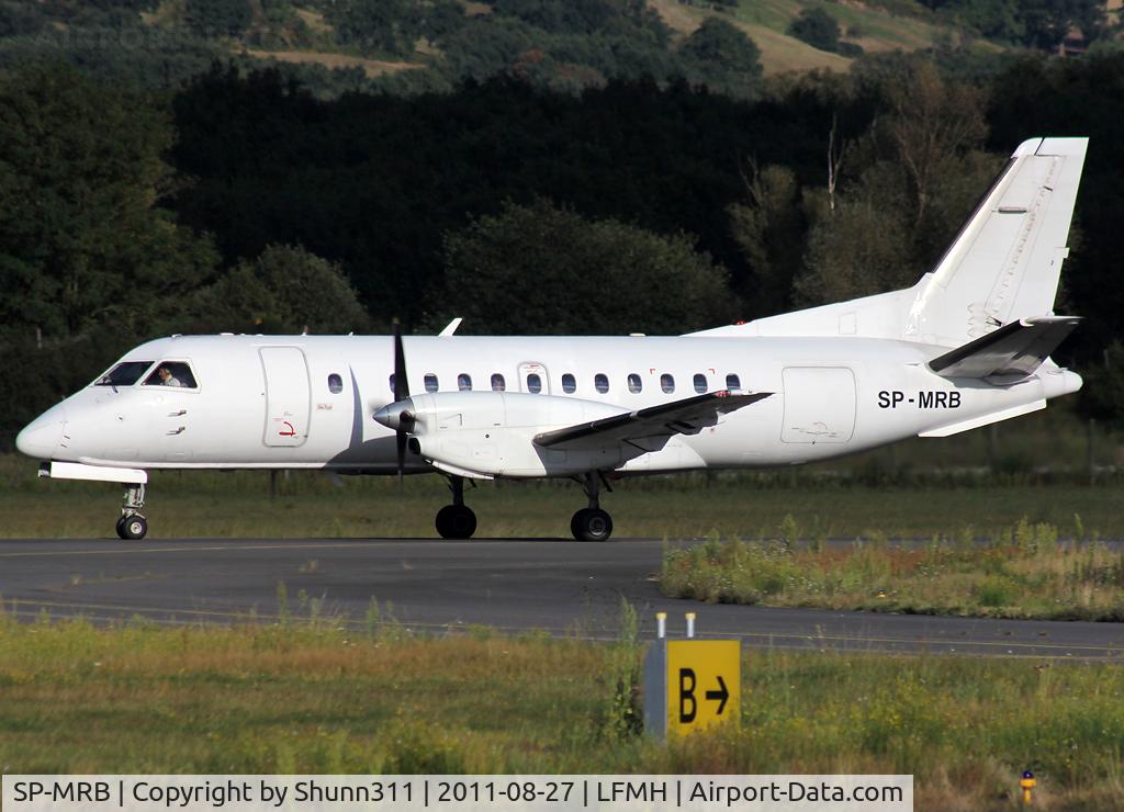 SP-MRB, 1987 Saab SF340A C/N 340A-100, Departing with St-Etienne Football Team on board...