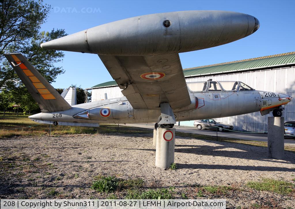 208, 1959 Fouga CM-170R Magister C/N 208, Preserved at the Airclub since 1997