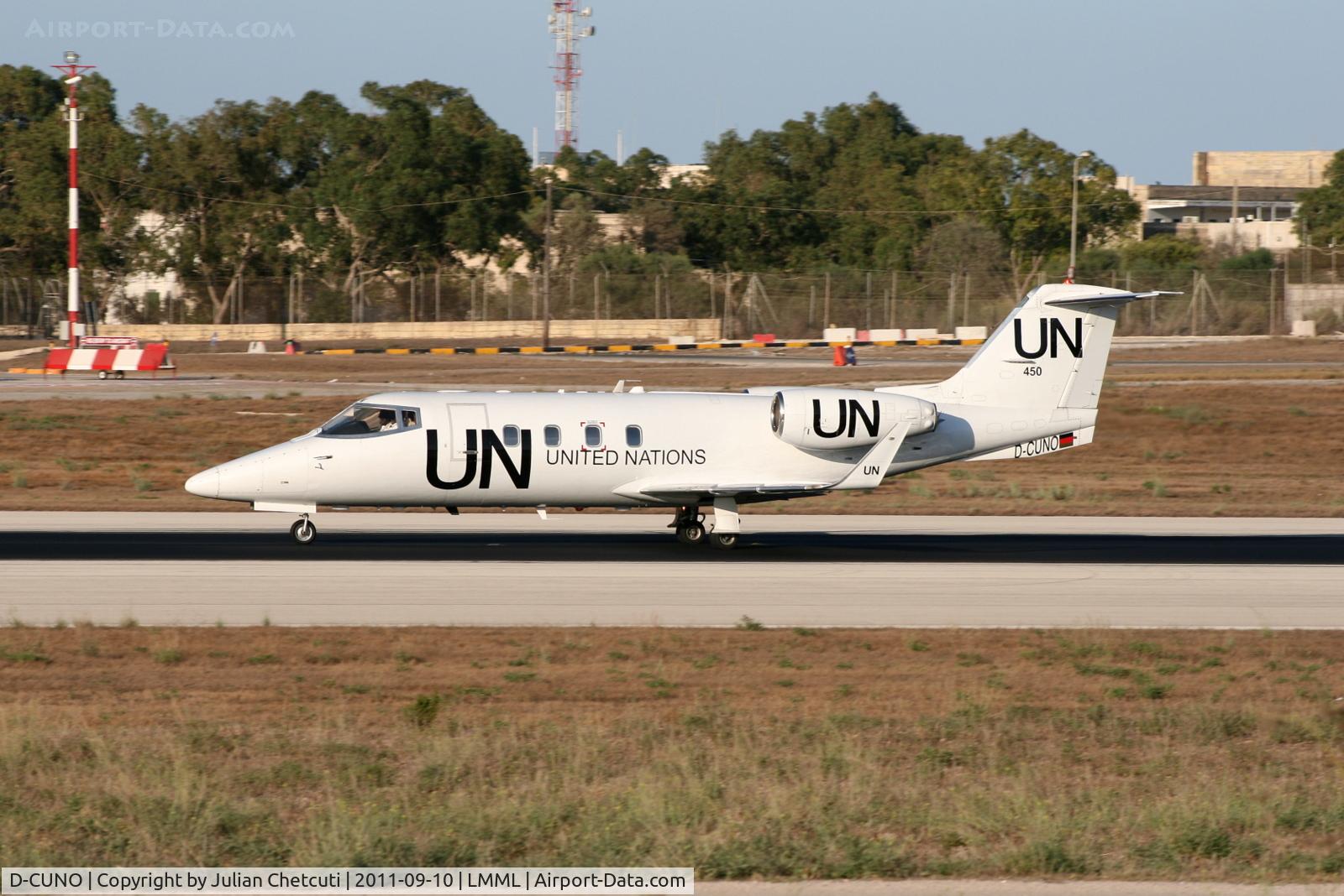 D-CUNO, 1984 Gates Learjet 55 C/N 55-108, Taxiing to Park 3