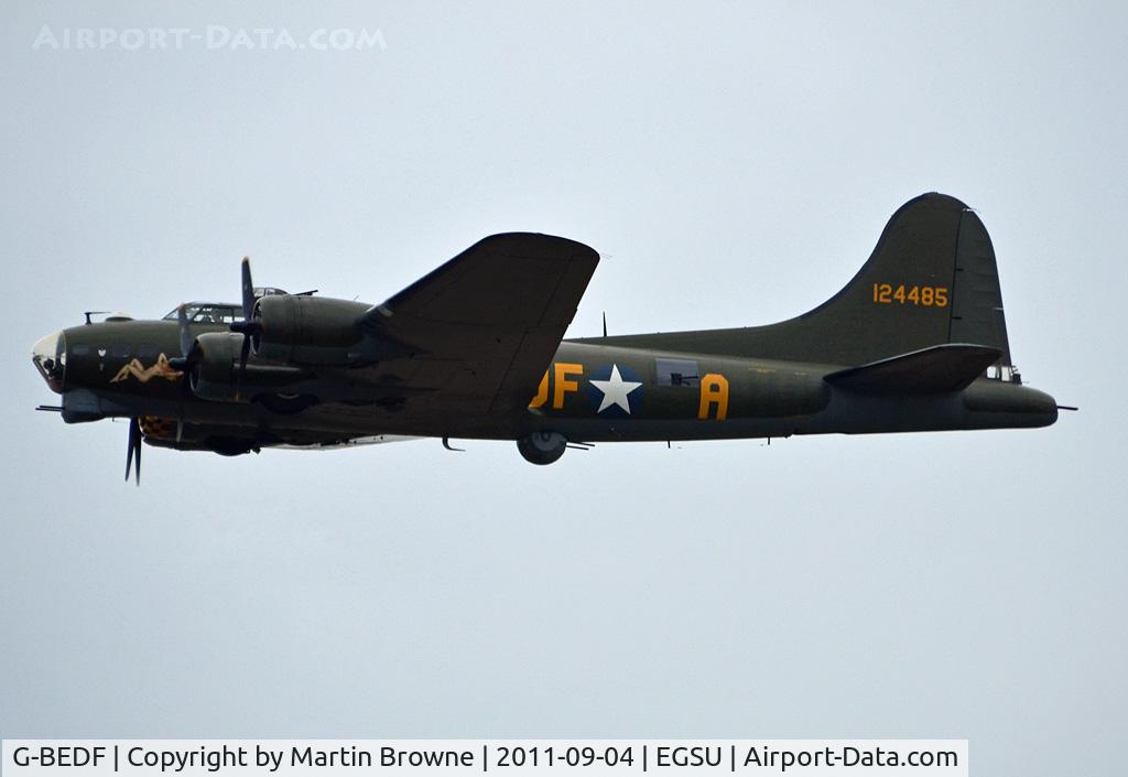 G-BEDF, 1944 Boeing B-17G Flying Fortress C/N 8693, LONG END ON A DULL AND RAINY DAY