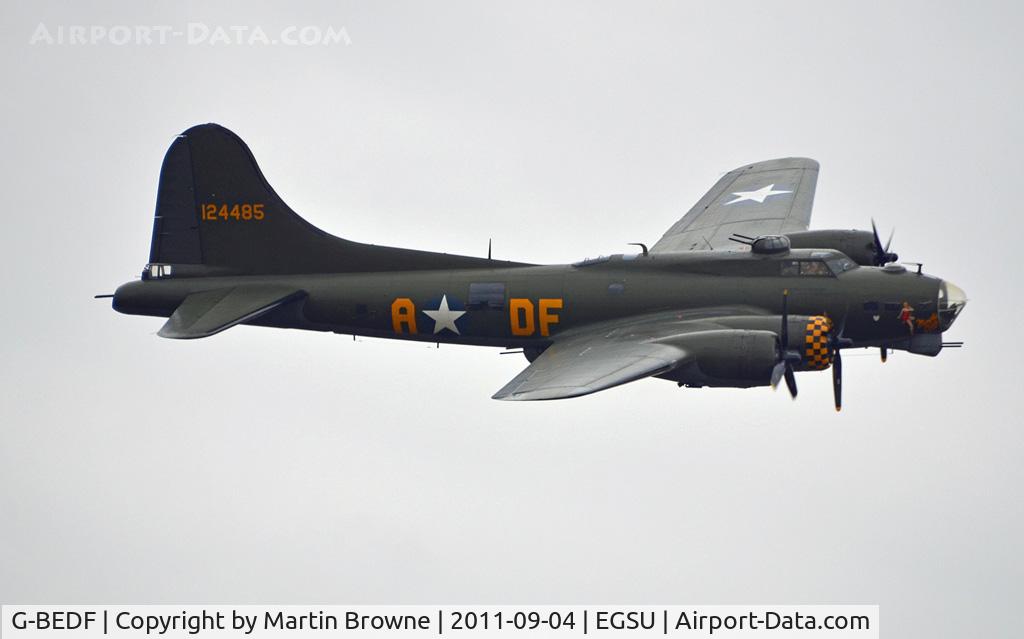 G-BEDF, 1944 Boeing B-17G Flying Fortress C/N 8693, LONG END ON A DULL AND RAINY DAY