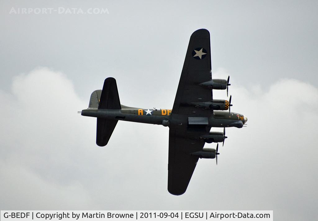 G-BEDF, 1944 Boeing B-17G Flying Fortress C/N 8693, LONG END ON A DULL AND RAINY DAY