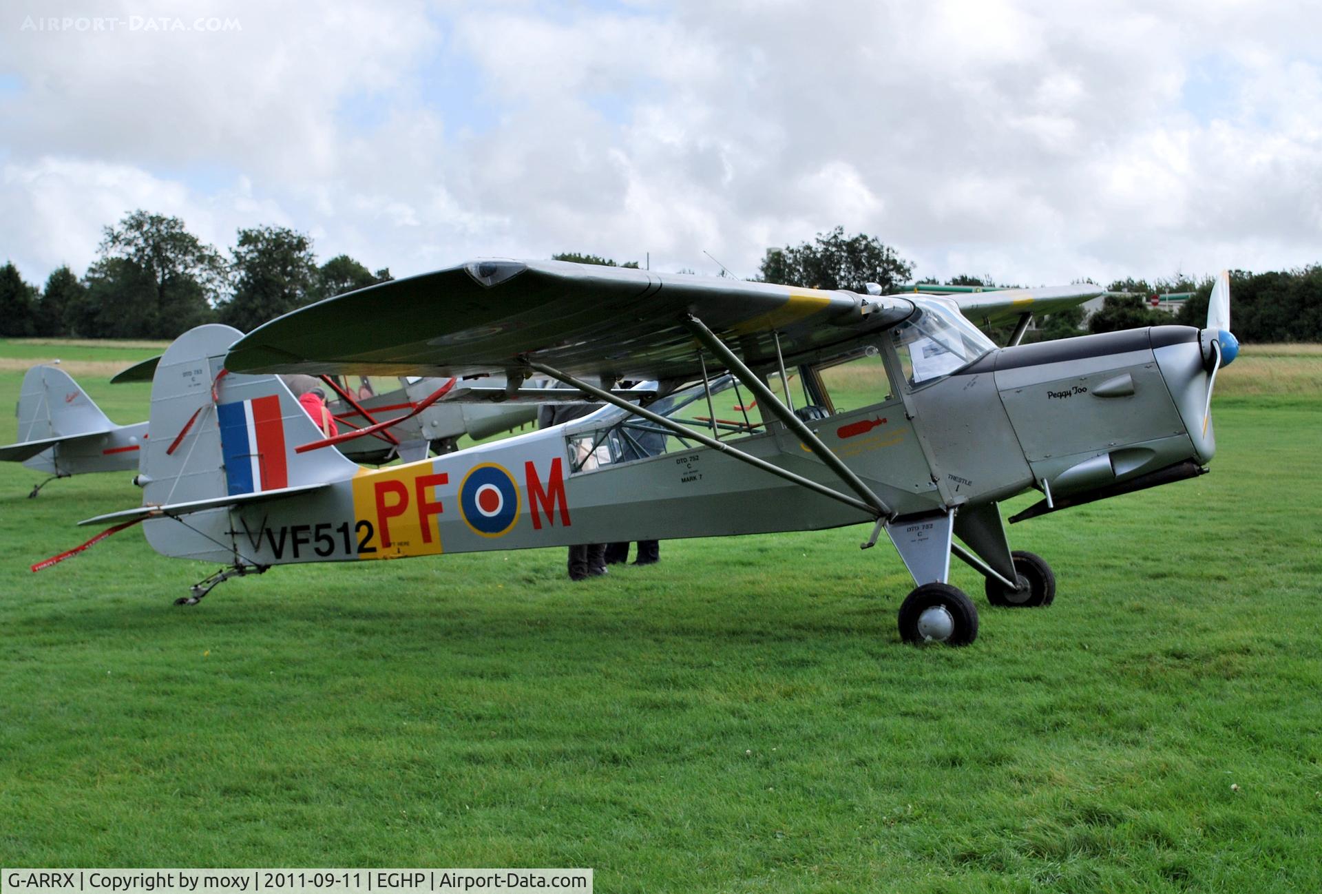 G-ARRX, 1946 Auster 6A Tugmaster C/N 2281, Auster 6A marked as RAF serial VF512 at Popham Auster Fly-In