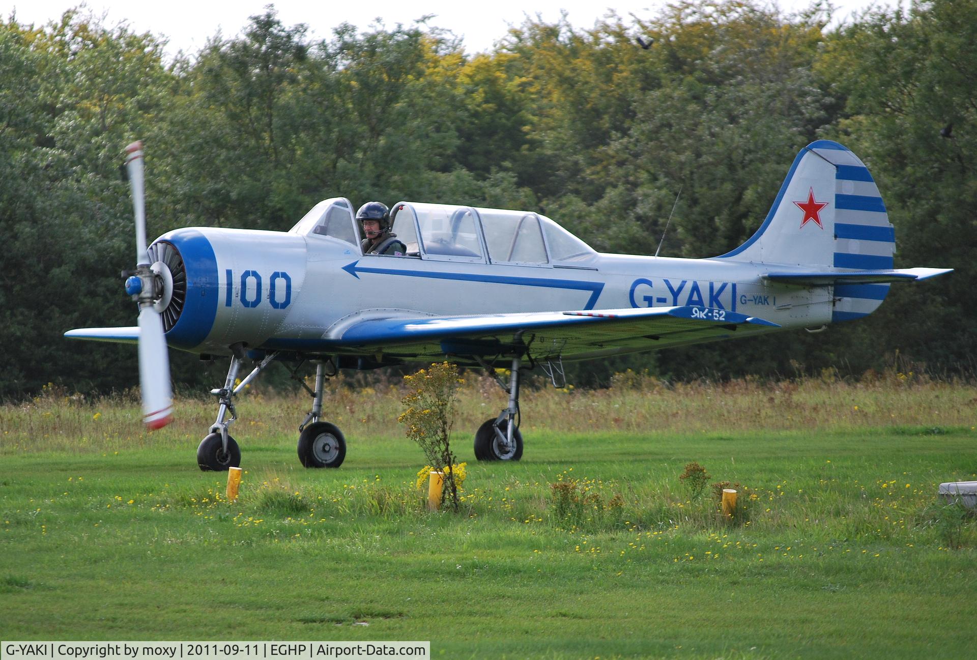G-YAKI, 1986 Bacau Yak-52 C/N 866904, YAK-52 at Popham