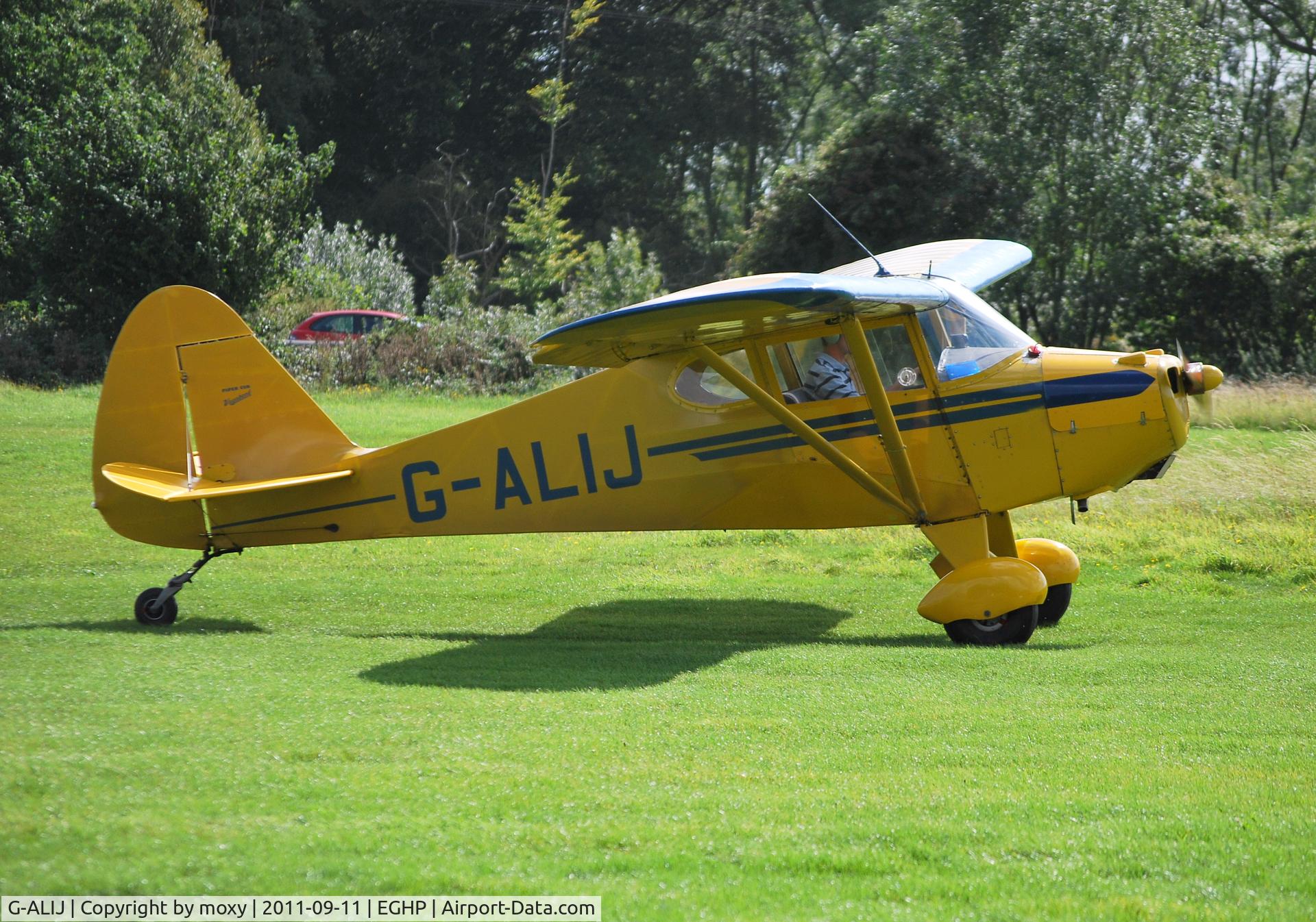 G-ALIJ, 1949 Piper PA-17 Vagabond C/N 17-166, Piper PA-17 Vagabond at Popham, Ex N4866H
