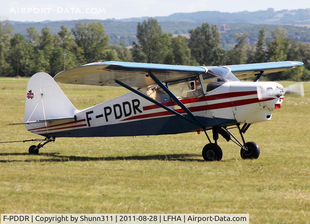 F-PDDR, Piper PA-18 Cub Replica C/N 01, Coming back from flight...