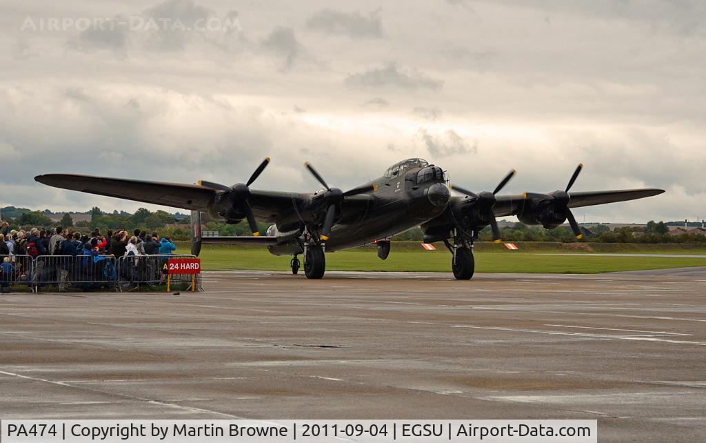 PA474, 1945 Avro 683 Lancaster B1 C/N VACH0052/D2973, It turned out to be a reasonable evening after a dull and rainy day at Duxford.