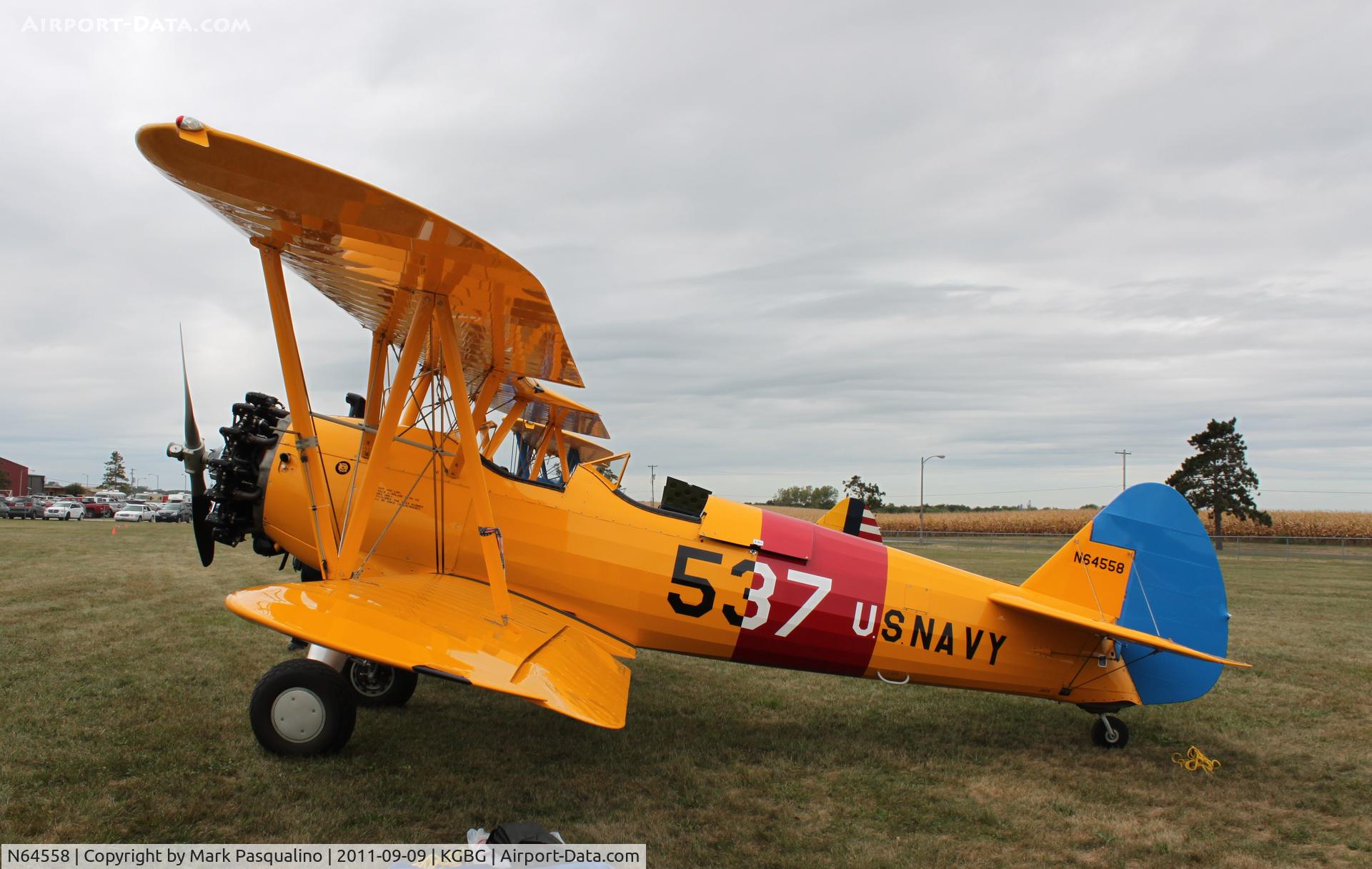 N64558, 1942 Boeing B75N1 C/N 75-6945, Stearman