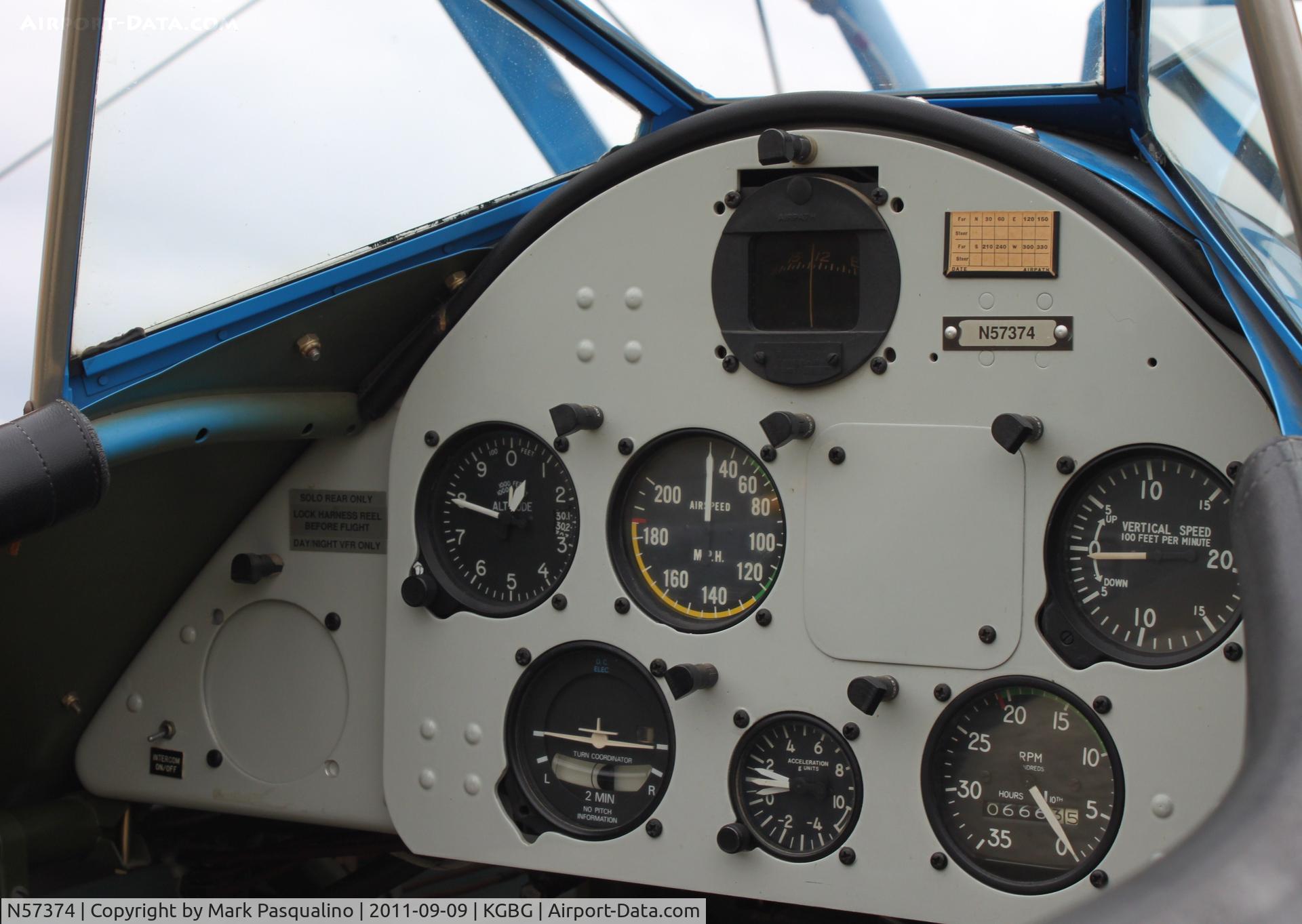 N57374, 1942 Boeing D75N1 C/N 75-3765, Stearman