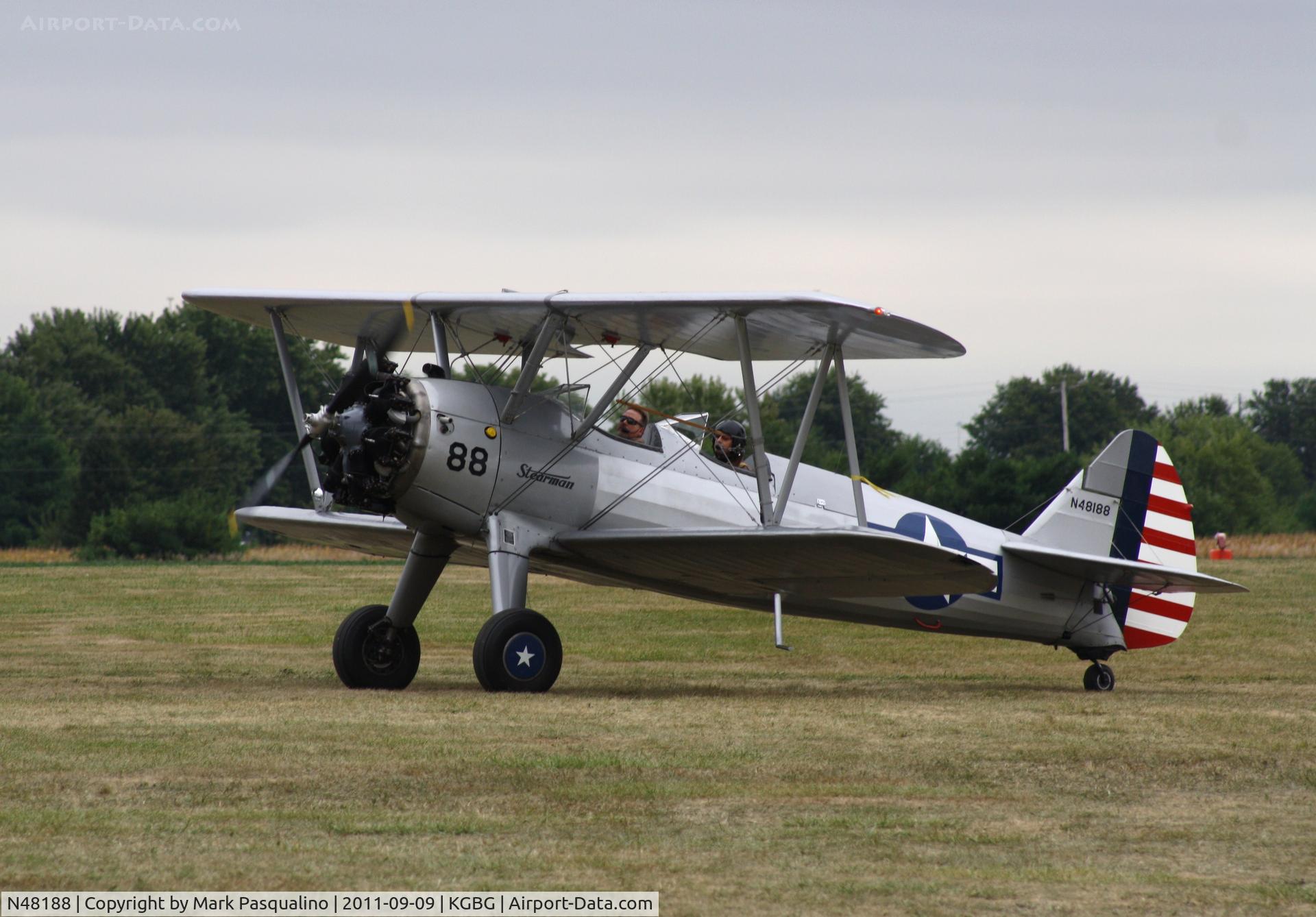 N48188, 1940 Boeing A75N1(PT17) C/N 75-951, Stearman