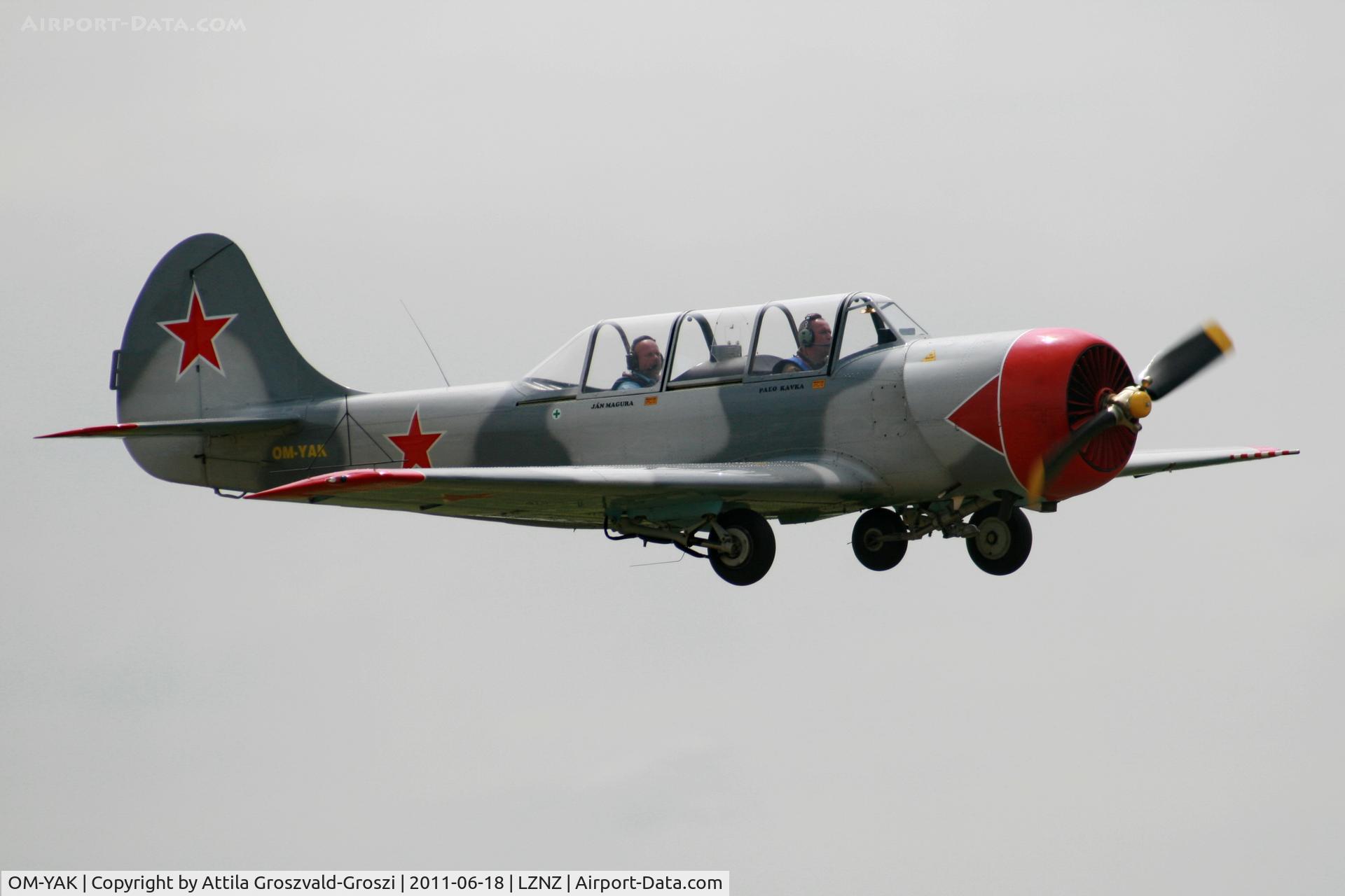 OM-YAK, 1996 Yakovlev (Aerostar) Yak-52 C/N 9611910, Nové Zámky Airport - Slovakia (Slovak Republik) SK