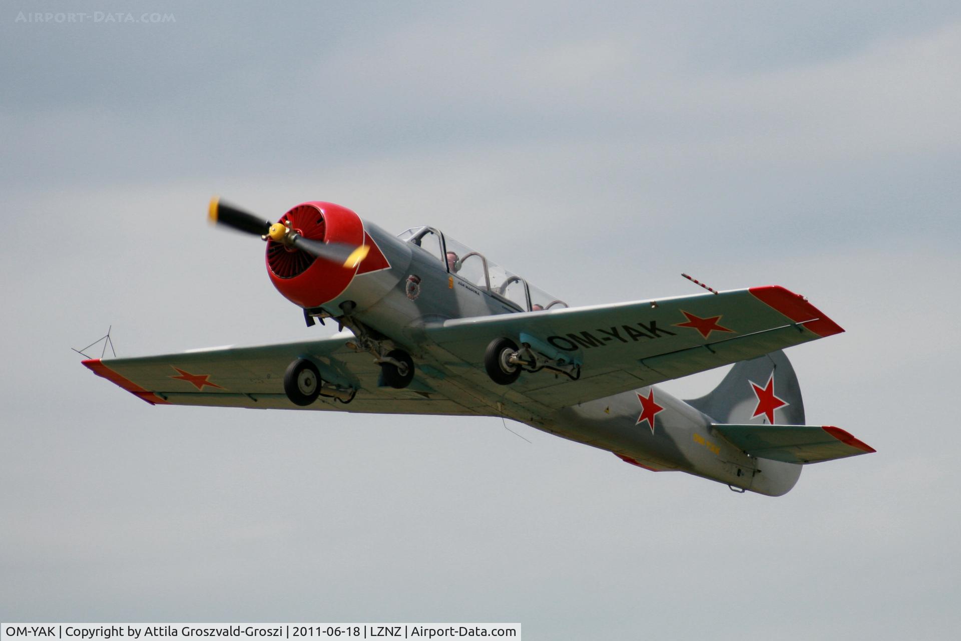 OM-YAK, 1996 Yakovlev (Aerostar) Yak-52 C/N 9611910, Nové Zámky Airport - Slovakia (Slovak Republik) SK
