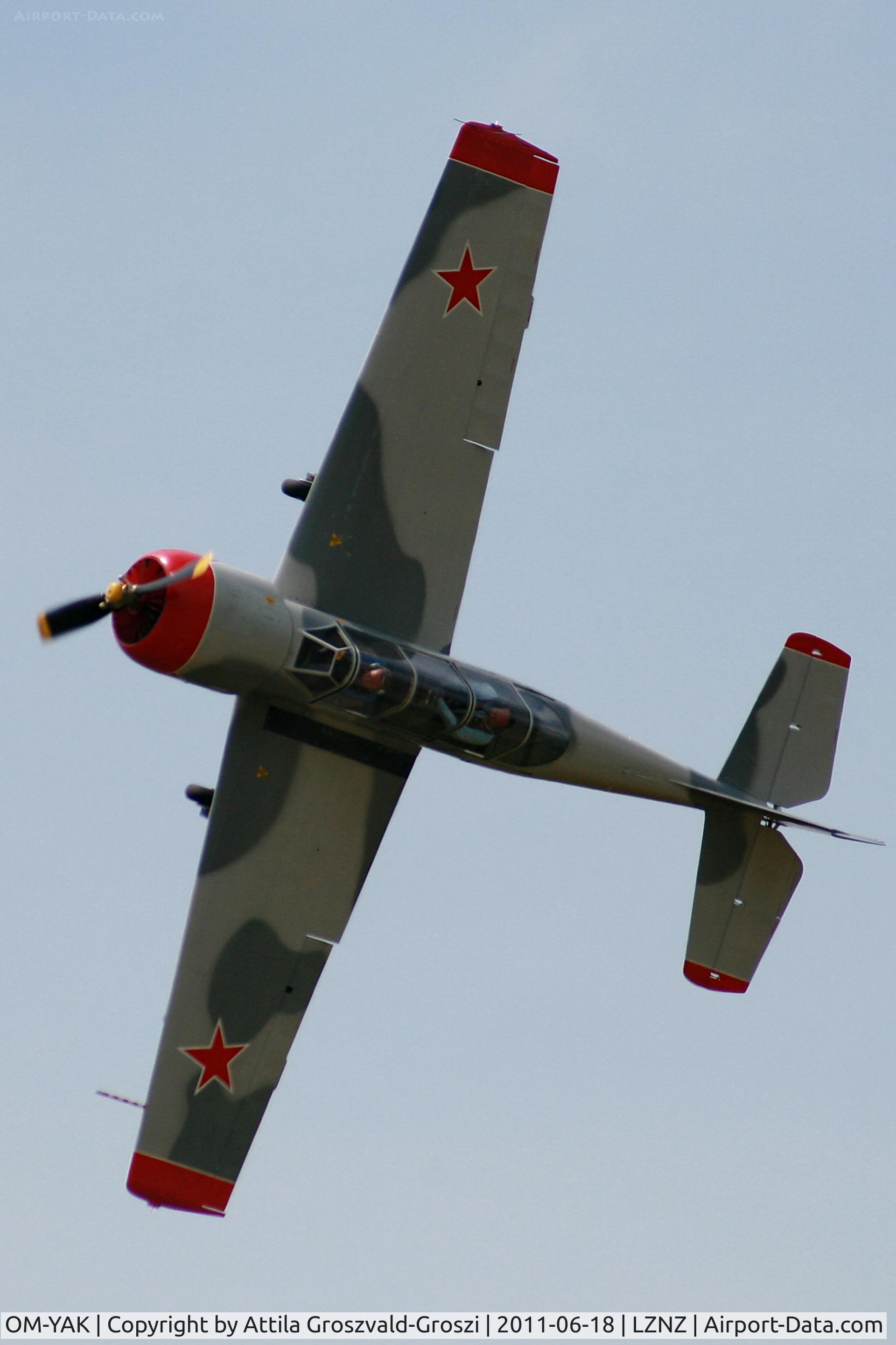 OM-YAK, 1996 Yakovlev (Aerostar) Yak-52 C/N 9611910, Nové Zámky Airport - Slovakia (Slovak Republik) SK