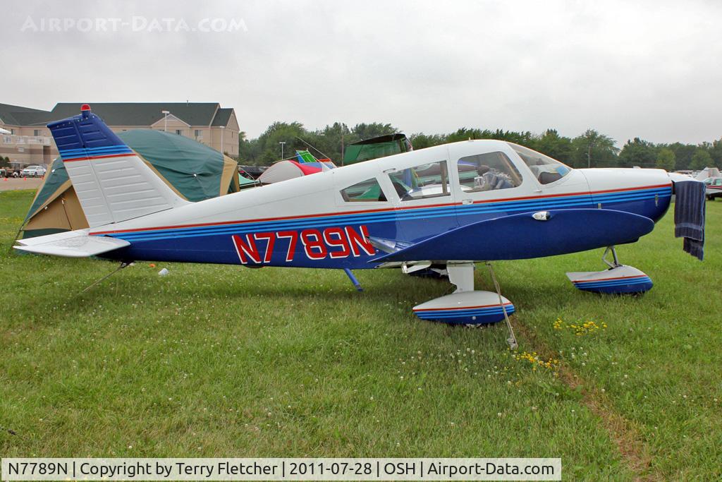 N7789N, 1968 Piper PA-28-180 C/N 28-5237, Aircraft in the camping areas at 2011 Oshkosh