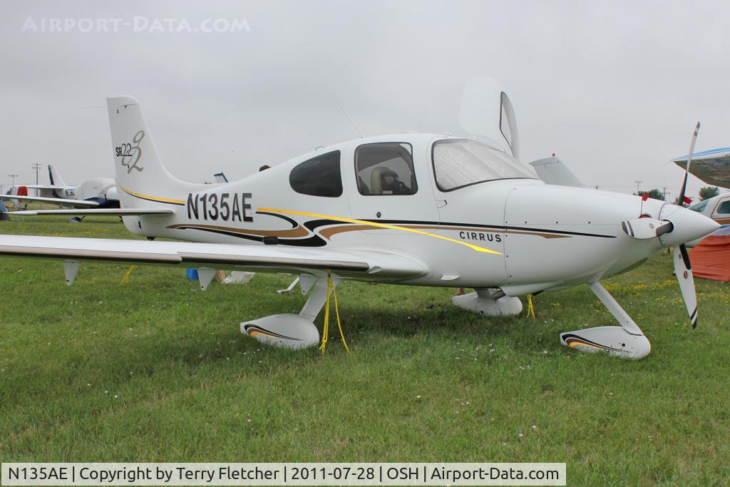 N135AE, 2005 Cirrus SR22 G2 C/N 1716, Aircraft in the camping areas at 2011 Oshkosh