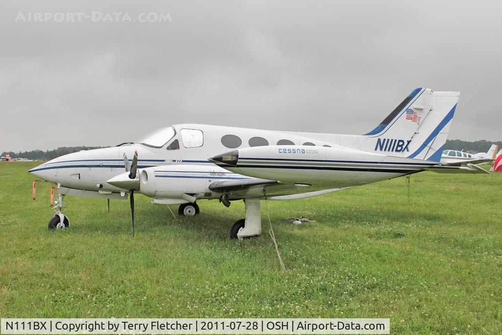 N111BX, 1972 Cessna 414 Chancellor Chancellor C/N 414-0368, Aircraft in the camping areas at 2011 Oshkosh