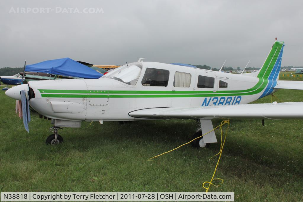N38818, 1977 Piper PA-32R-300 Cherokee Lance C/N 32R-7780475, Aircraft in the camping areas at 2011 Oshkosh