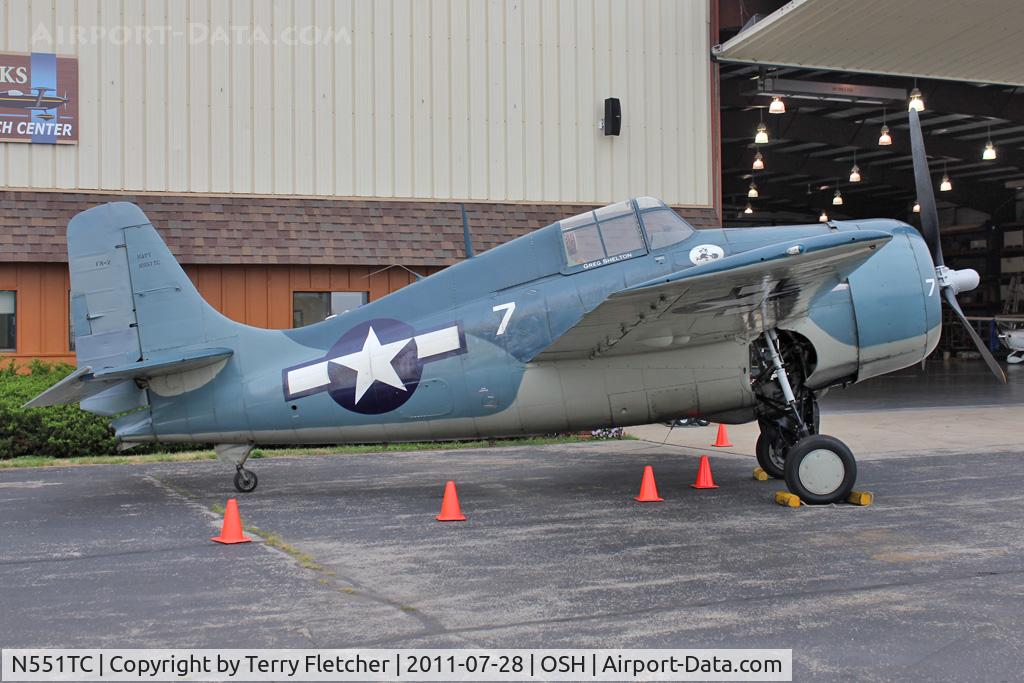 N551TC, 1944 General Motors (Grumman) FM-2 Wildcat C/N 47160, Grumman FM-2 at 2011 Oshkosh