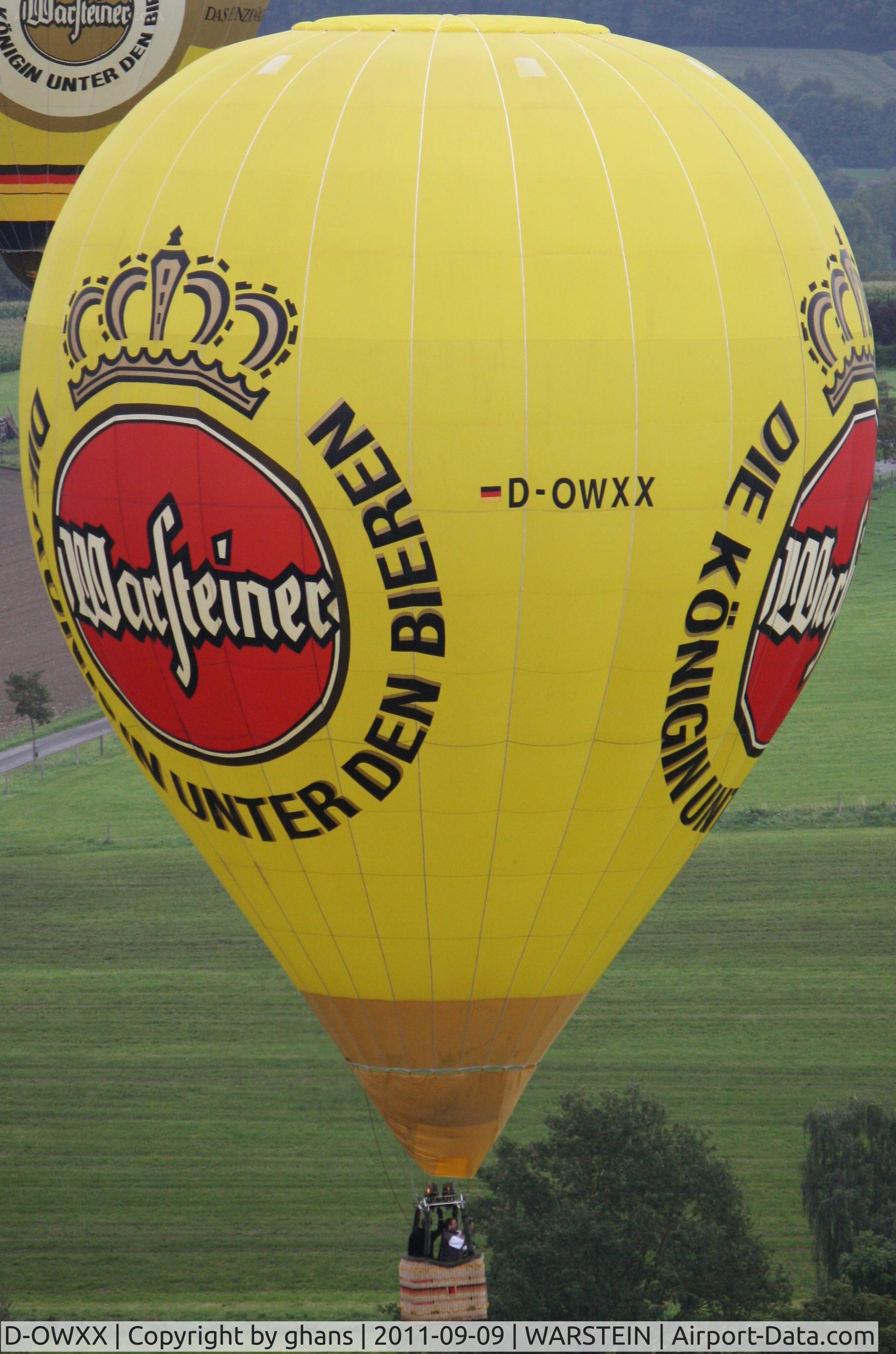 D-OWXX, 2001 Ultra Magic Sa ULTRA MAGIC M 65 C/N 65/102, WIM 2011 'Warsteiner'