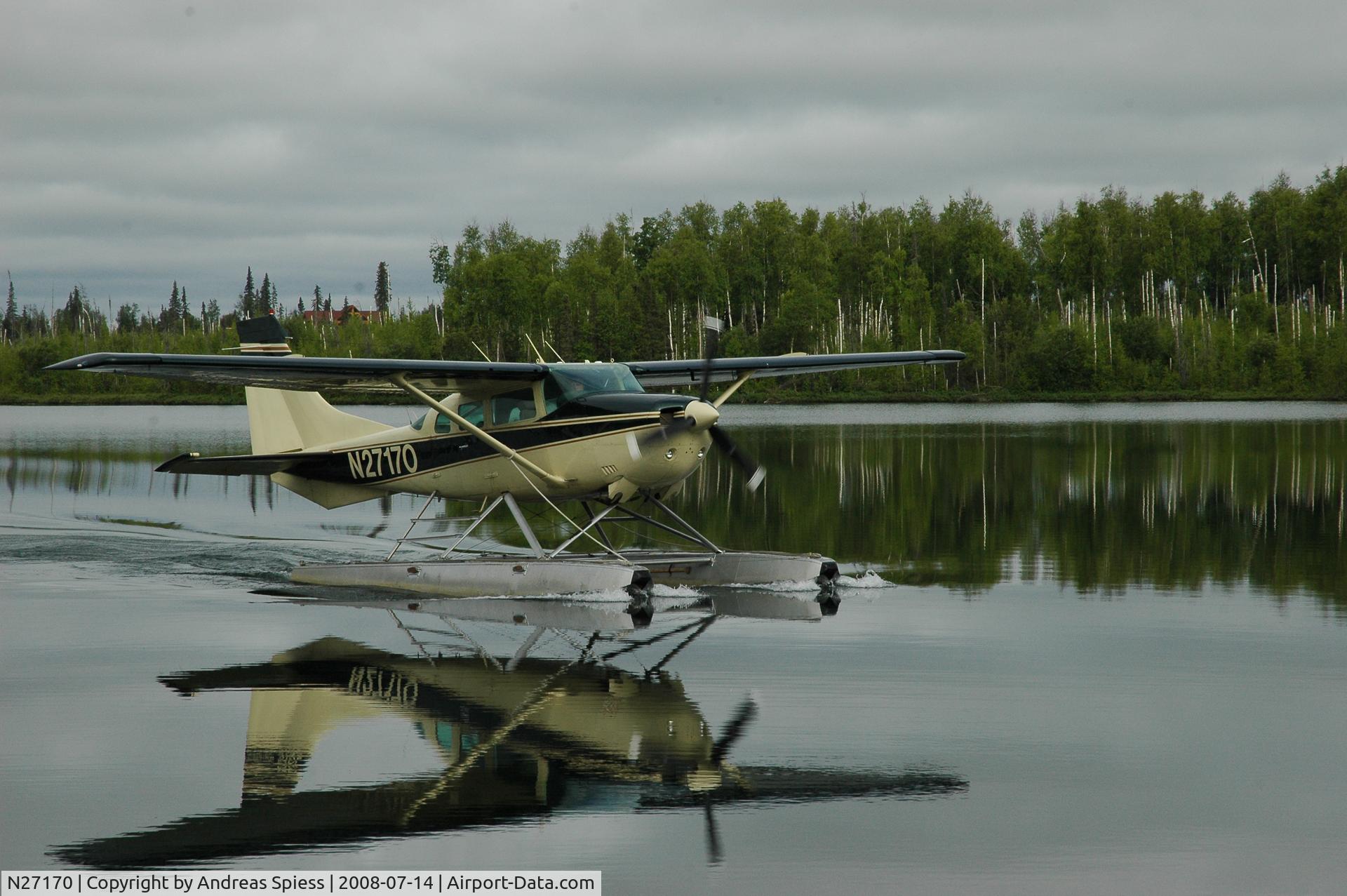 N27170, 1981 Cessna U206G Stationair C/N U20606116, Maruro Lake, Wasilla