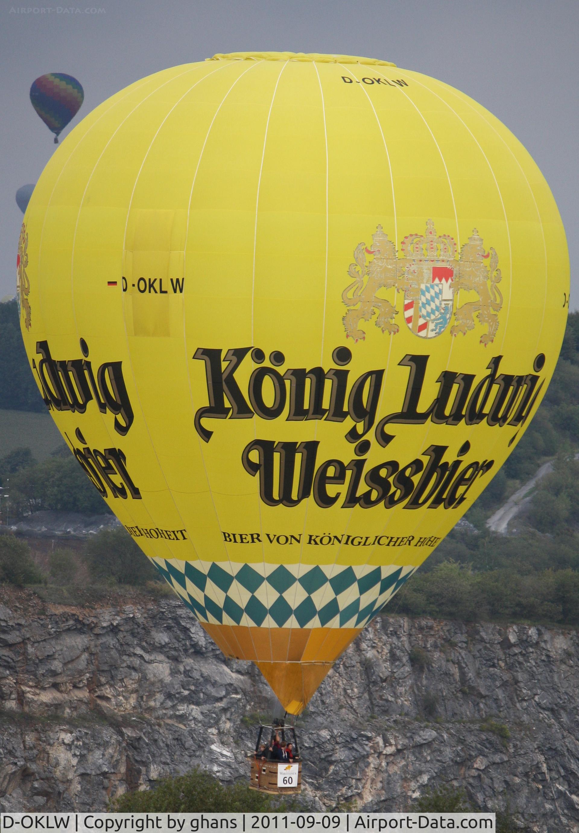 D-OKLW, 2006 UltraMagic M-120 C/N 120/21, WIM 2011 König Ludwig Weissbier