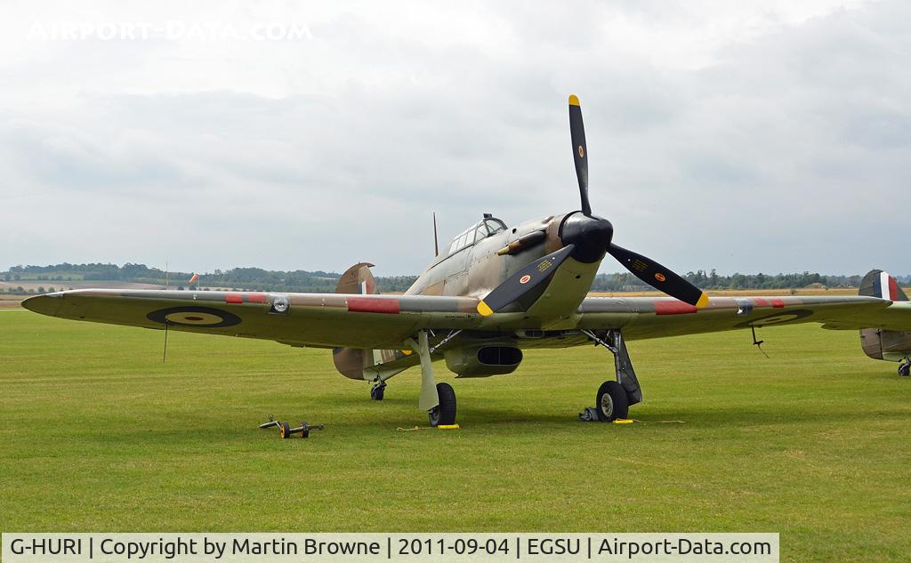 G-HURI, 1942 Hawker (CCF) Hurricane Mk12A C/N 72036, DULL AND RAINY DAY
