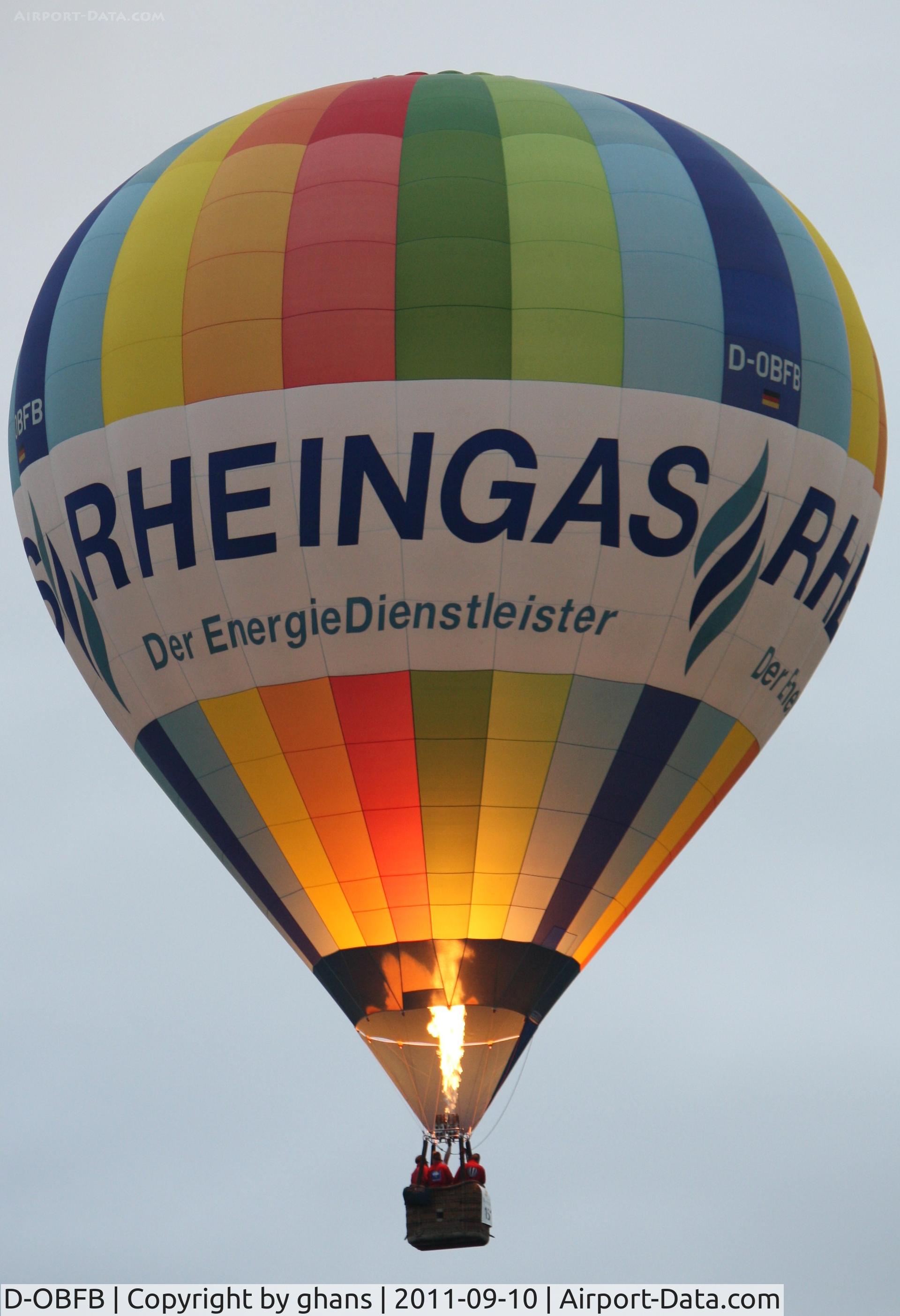 D-OBFB, 2004 Cameron Balloons Z-105 C/N 10595, WIM 2011