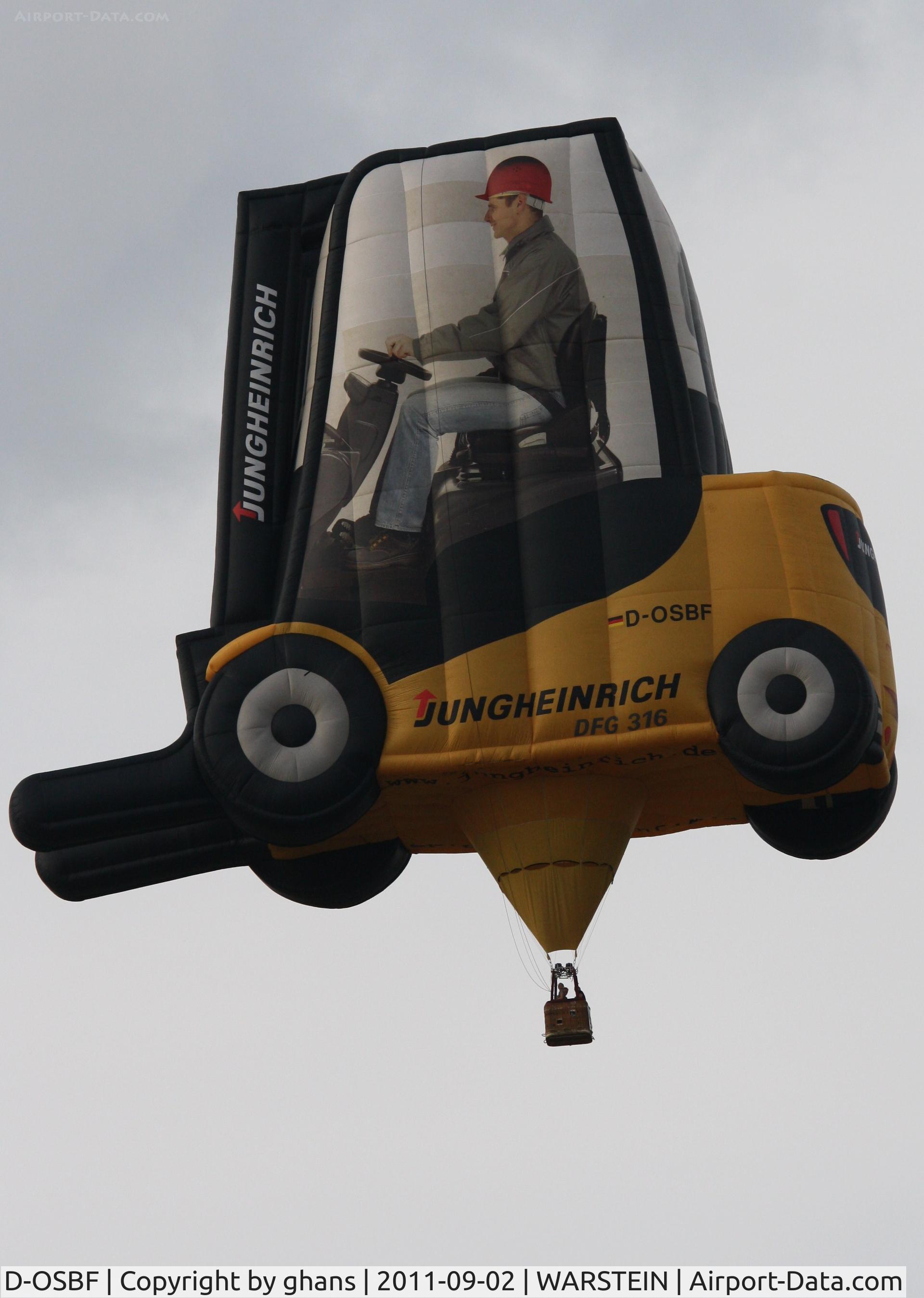 D-OSBF, 2007 Kubicek SS Forklift C/N 452, WIM 2011 'Jungheinrich'