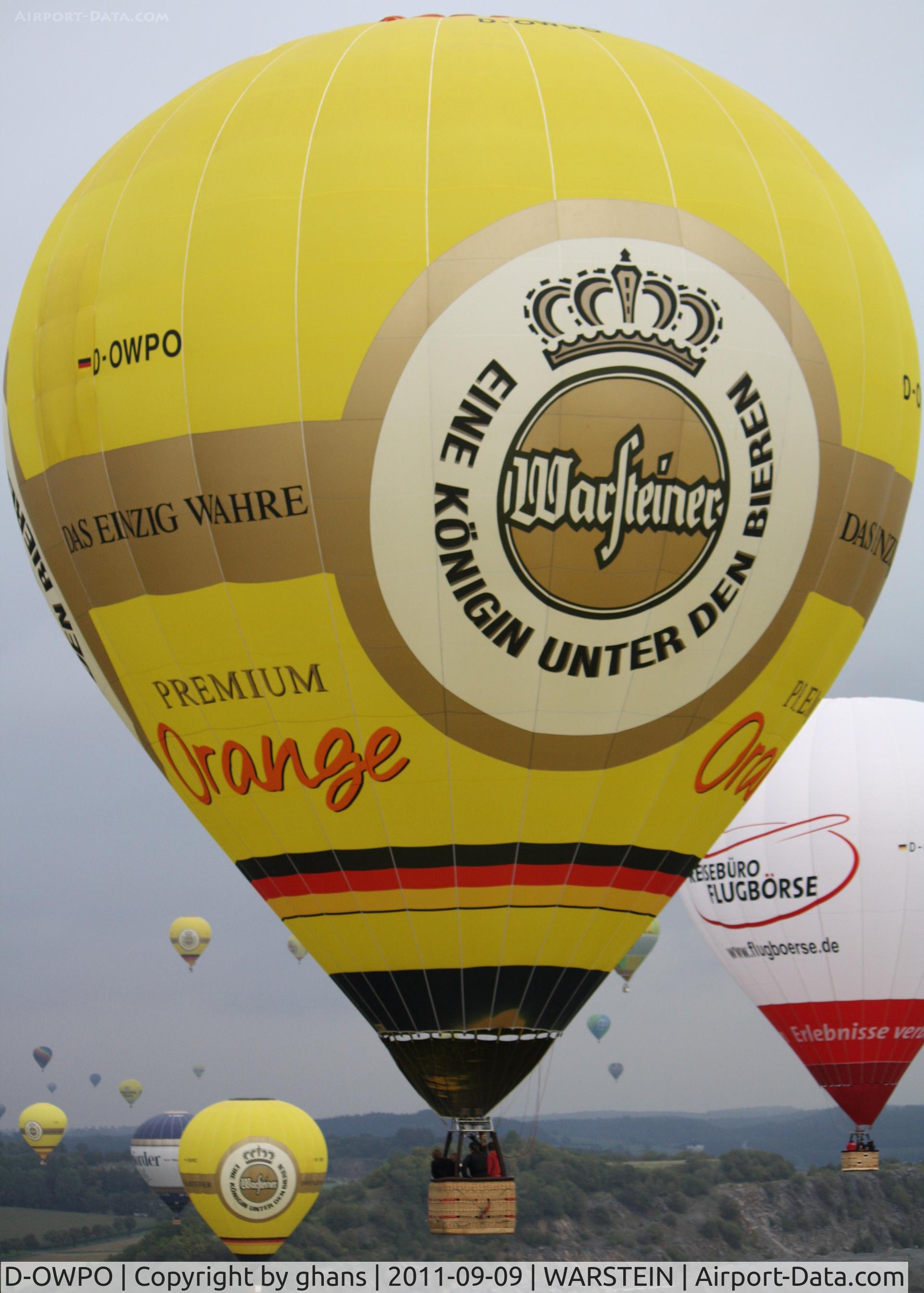 D-OWPO, 2005 UltraMagic M-120 C/N 120/14, WIM 2011 'Warsteiner Orange'