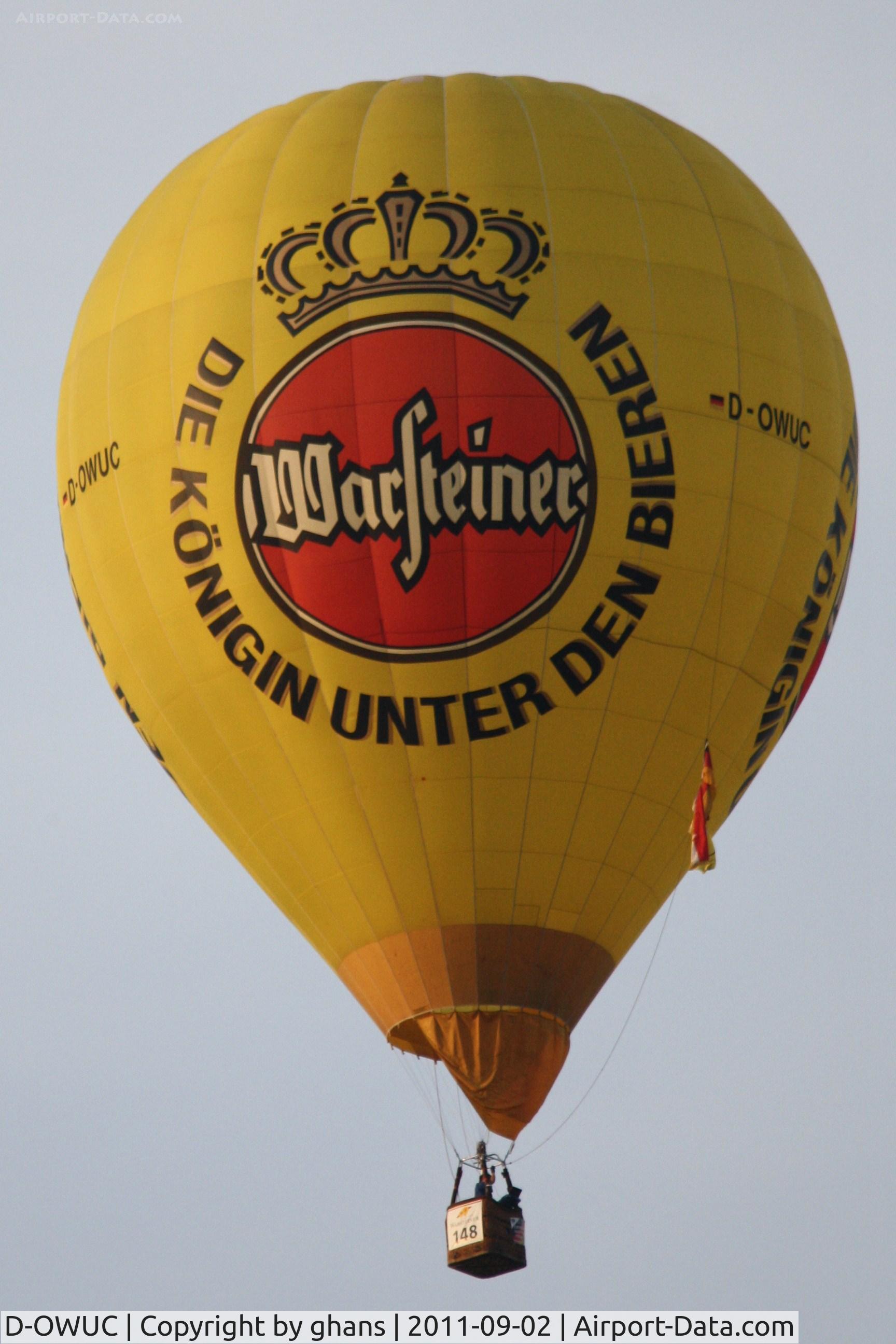 D-OWUC, 2001 Ultra Magic Sa ULTRA MAGIC M 65 C/N 65/104, WIM 2011
Warsteiner