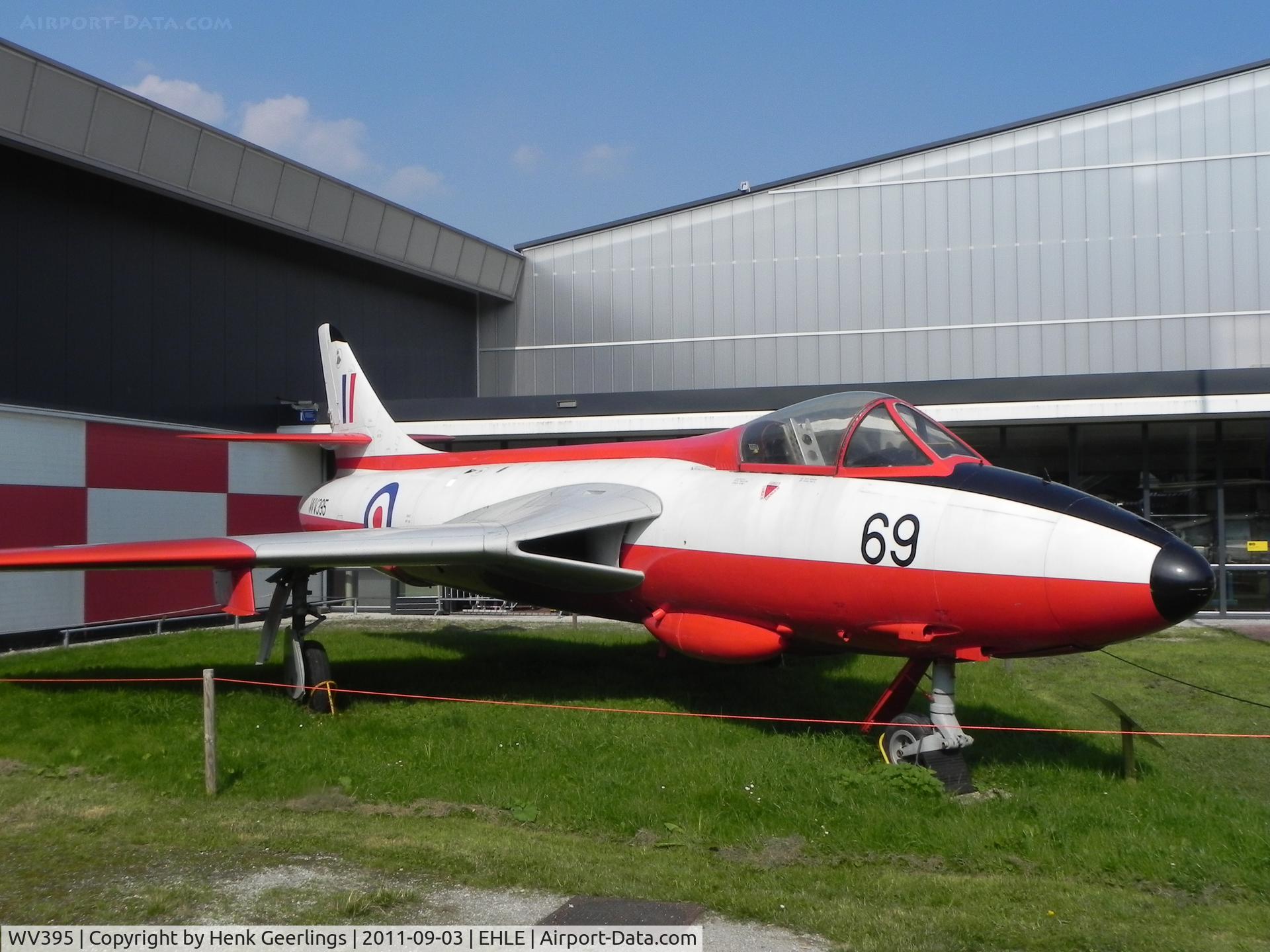 WV395, Hawker Hunter F.51 C/N 41H680269, Gate Guard Aviodrome Aviation Museum