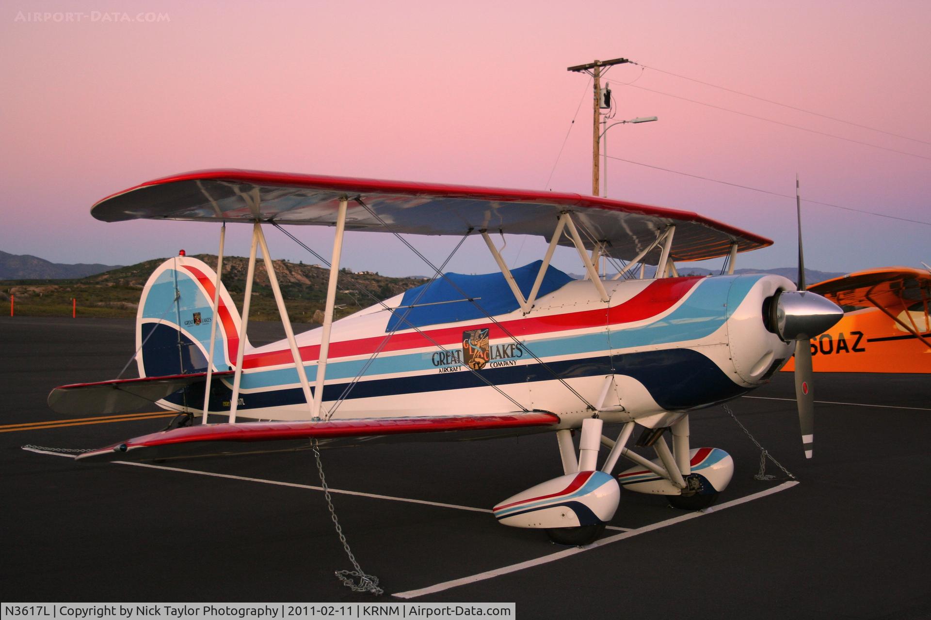 N3617L, 1978 Great Lakes 2T-1A-2 Sport Trainer C/N 0815, Parked at Ramona