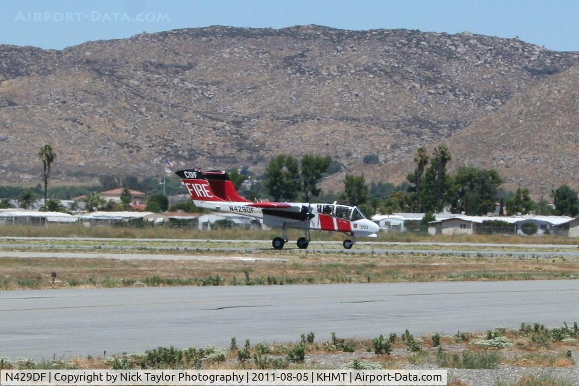 N429DF, 1966 North American Rockwell OV-10A Bronco C/N 305A-11, Responding to a fire call