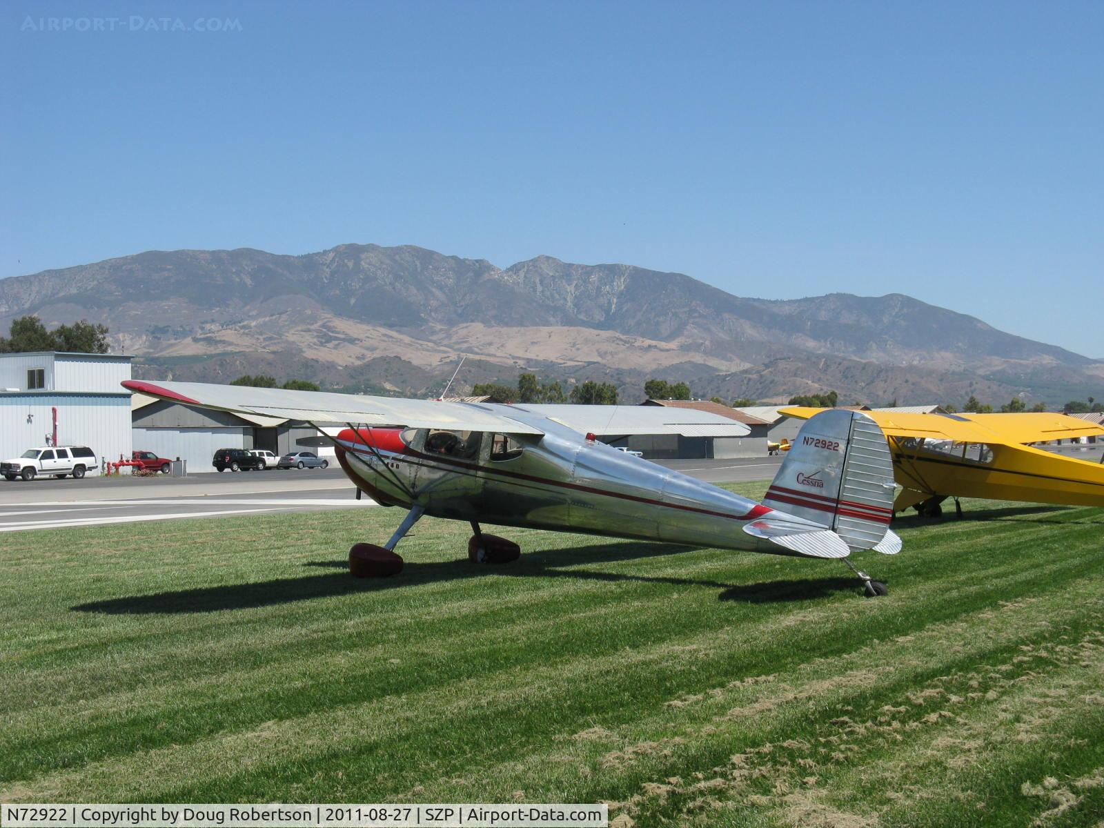 N72922, 1946 Cessna 140 C/N 10120, 1946 Cessna 140, Continental C85 85 Hp
