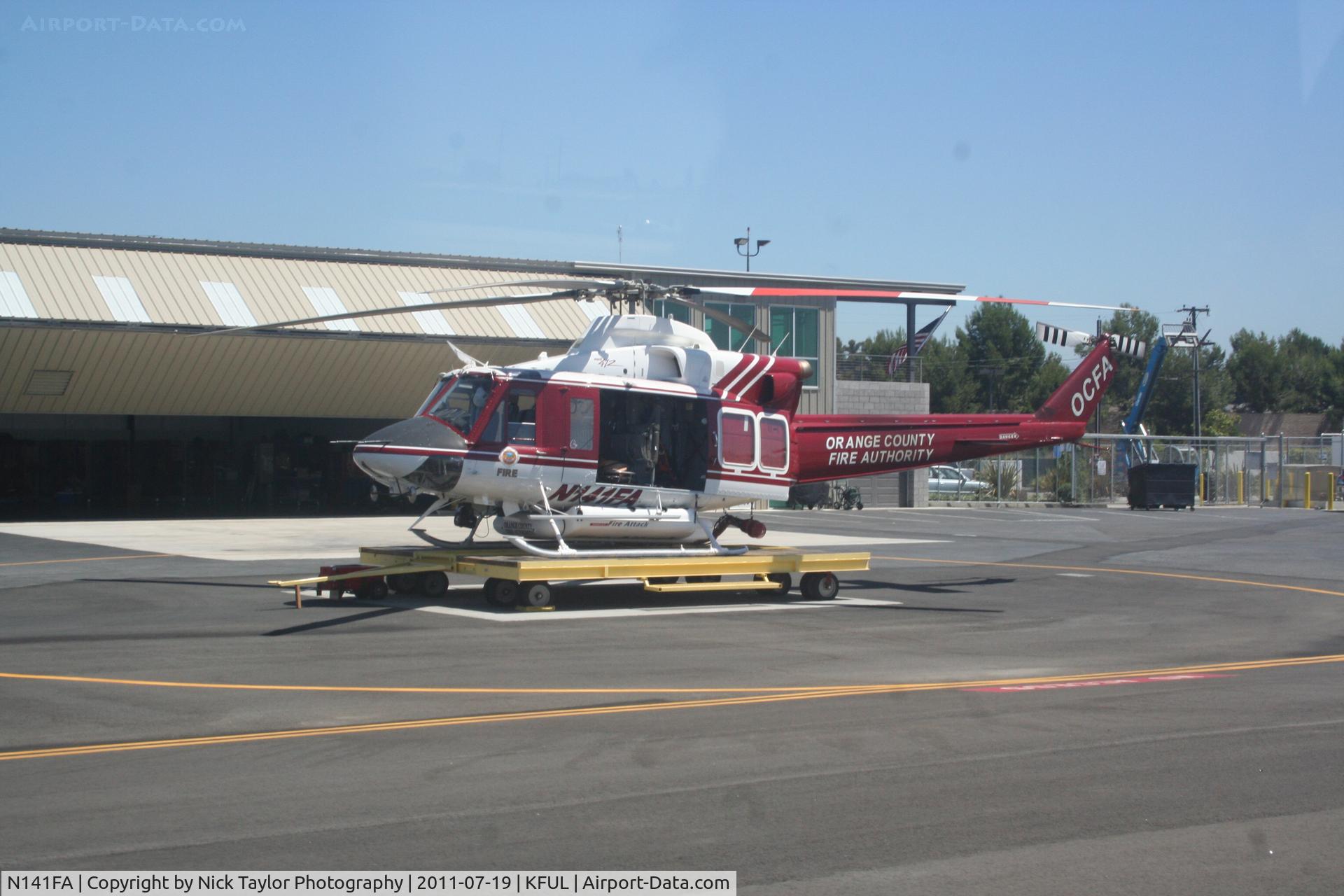 N141FA, 2008 Bell 412EP C/N 36484, On standby