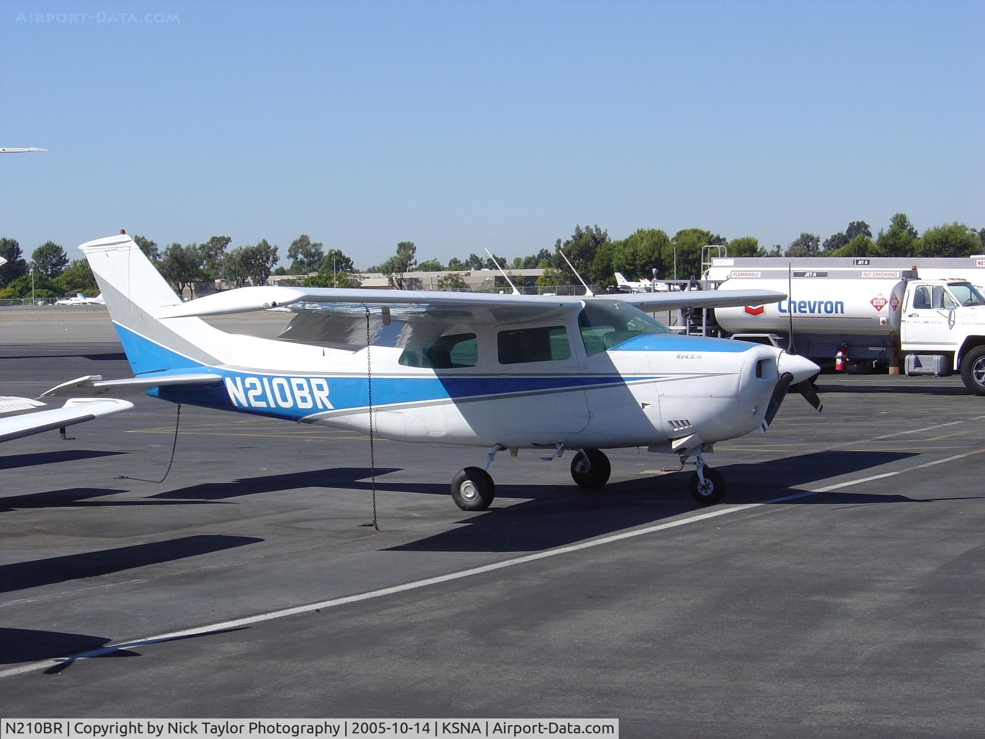 N210BR, 1974 Cessna 210L Centurion C/N 21060593, Parked at SNA