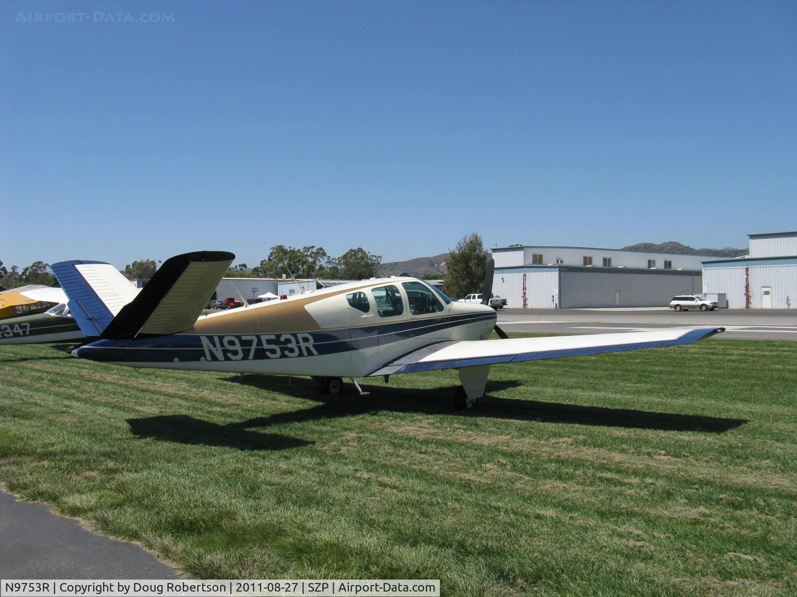 N9753R, 1960 Beech M35 Bonanza C/N D-6241, 1960 Beech M35 BONANZA, Continental IO-470-C 250 Hp