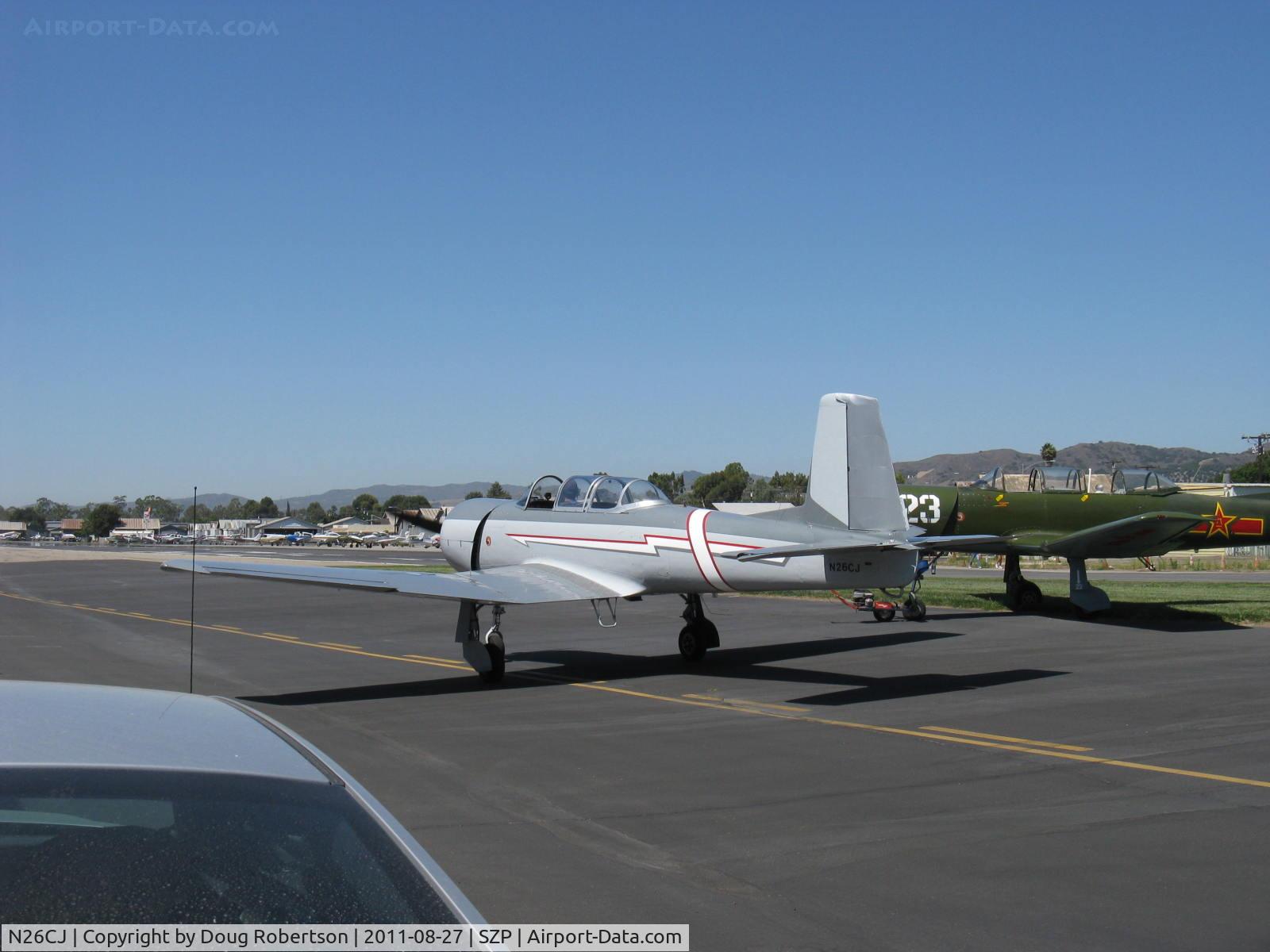 N26CJ, 1977 Nanchang CJ-6A C/N 1832046, 1977 Nanchang China CJ-6A, Huosai 6JIA 9 cylinder radial 285 Hp, taxi