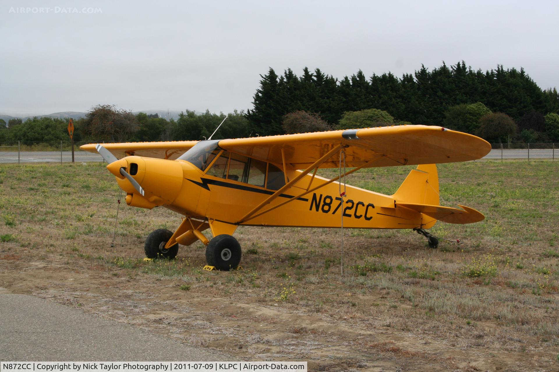 N872CC, 2001 Piper/cub Crafters PA-18-150 C/N 9929CC, Lompoc Piper Cub fly in 2011