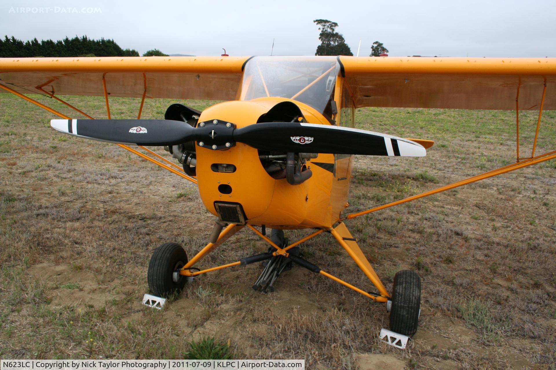 N623LC, 2006 American Legend AL3C-100 C/N AL-1024, Lompoc Piper Cub fly in 2011