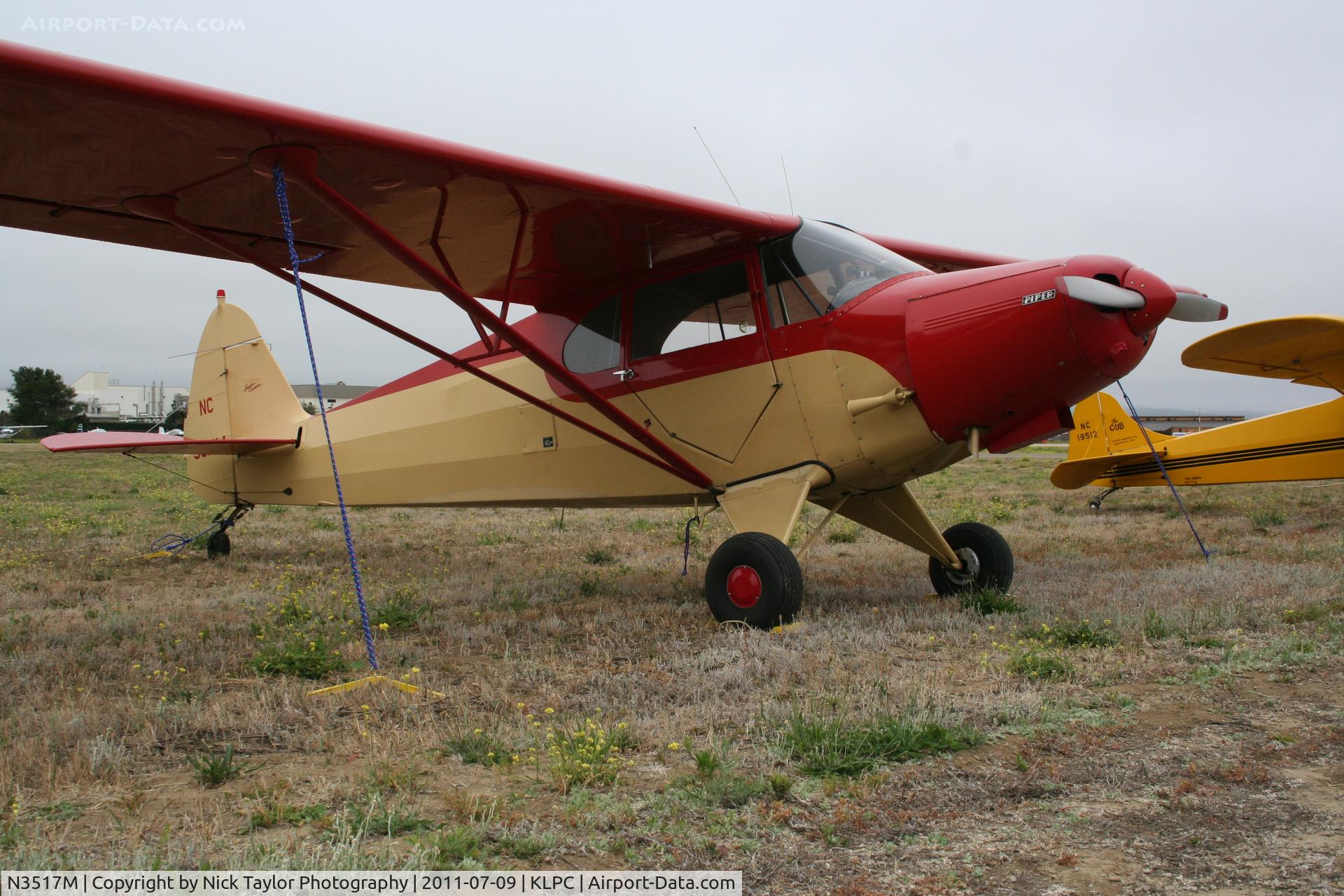 N3517M, 1947 Piper PA-12 Super Cruiser C/N 12-2384, Lompoc Piper Cub fly in 2011