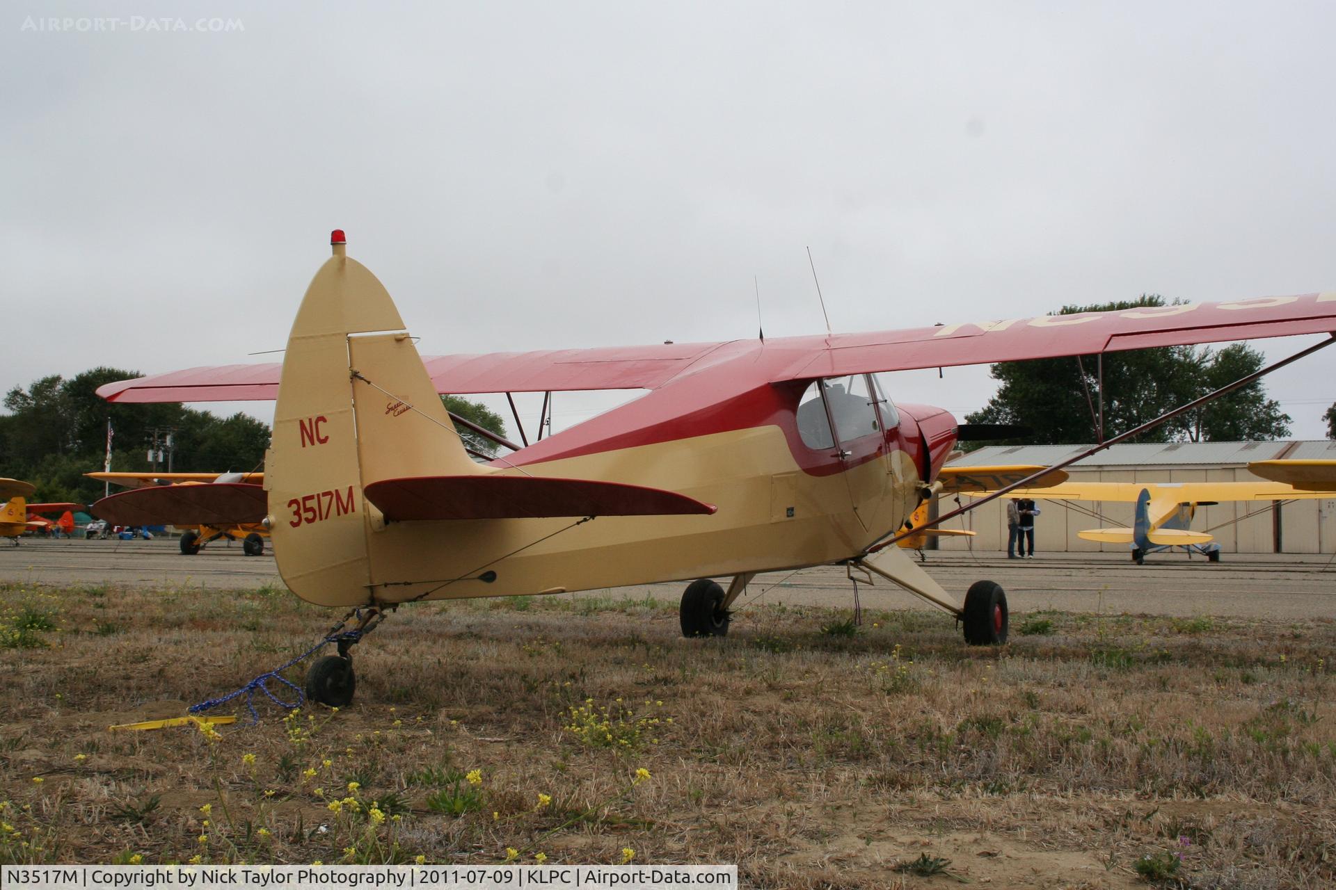 N3517M, 1947 Piper PA-12 Super Cruiser C/N 12-2384, Lompoc Piper Cub fly in 2011