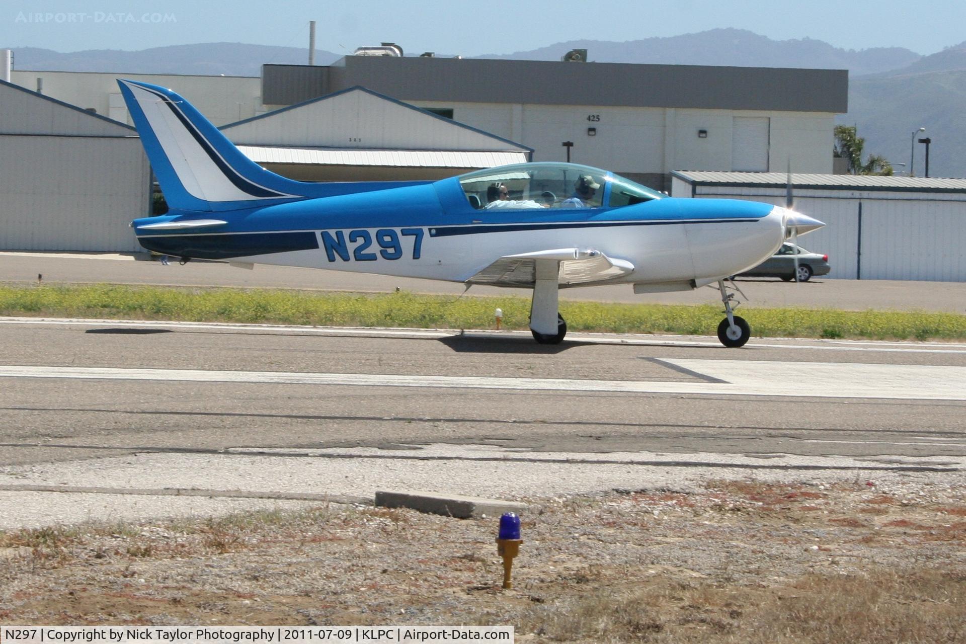 N297, 1990 Halsted Barry BH 1 C/N 001, Lompoc Piper Cub fly in 2011