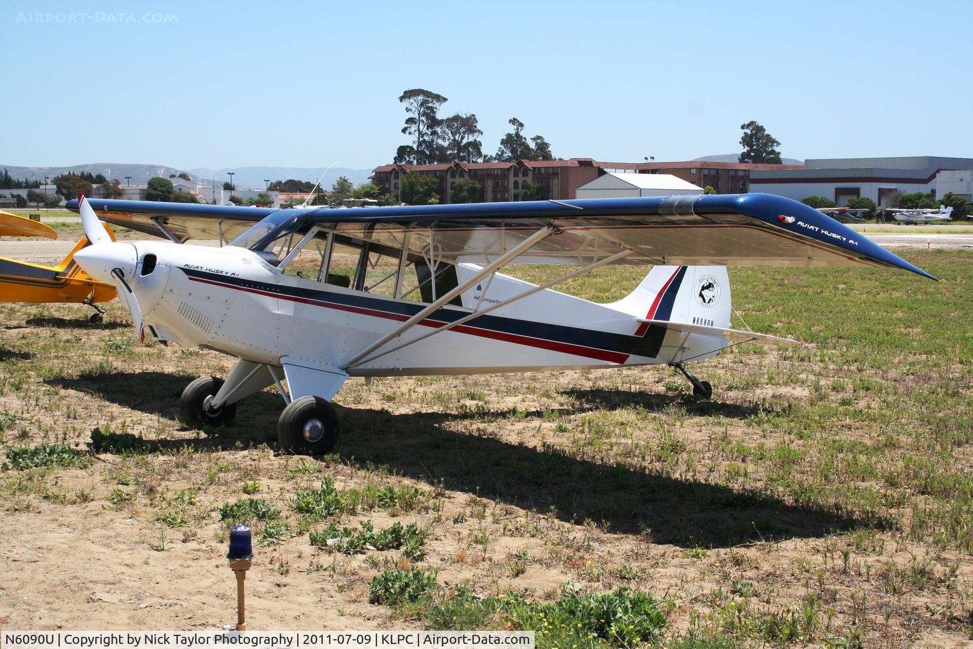N6090U, 1995 Aviat A-1 Husky C/N 1300, Lompoc Piper Cub fly in 2011