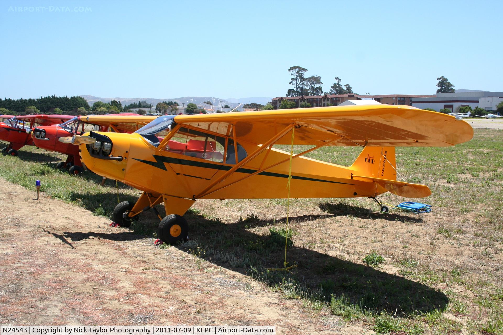 N24543, American Legend AL3 C/N AL-1043, Lompoc Piper Cub fly in 2011