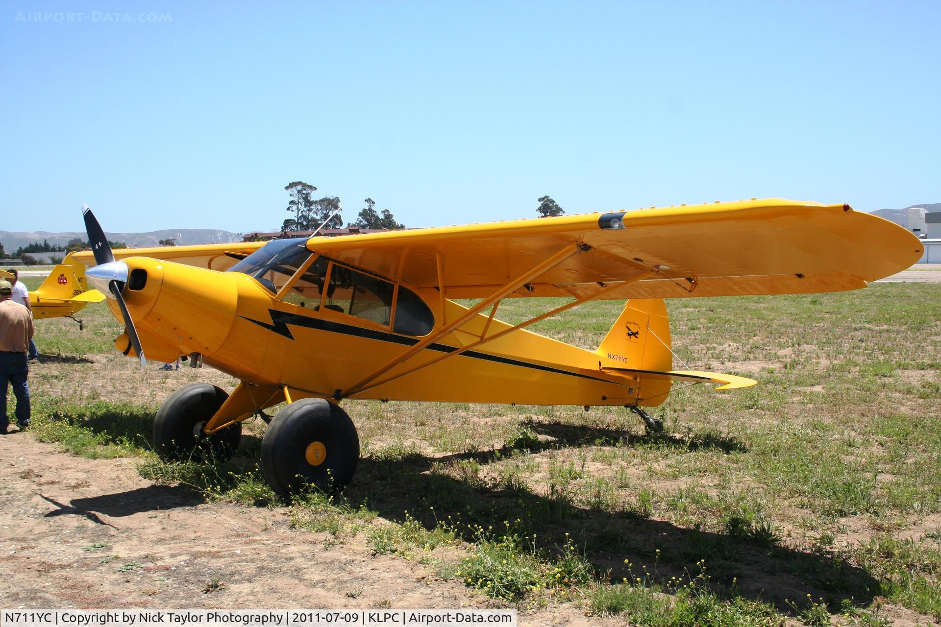 N711YC, 2005 Smith Aviation Cub C/N 0023, Lompoc Piper Cub fly in 2011